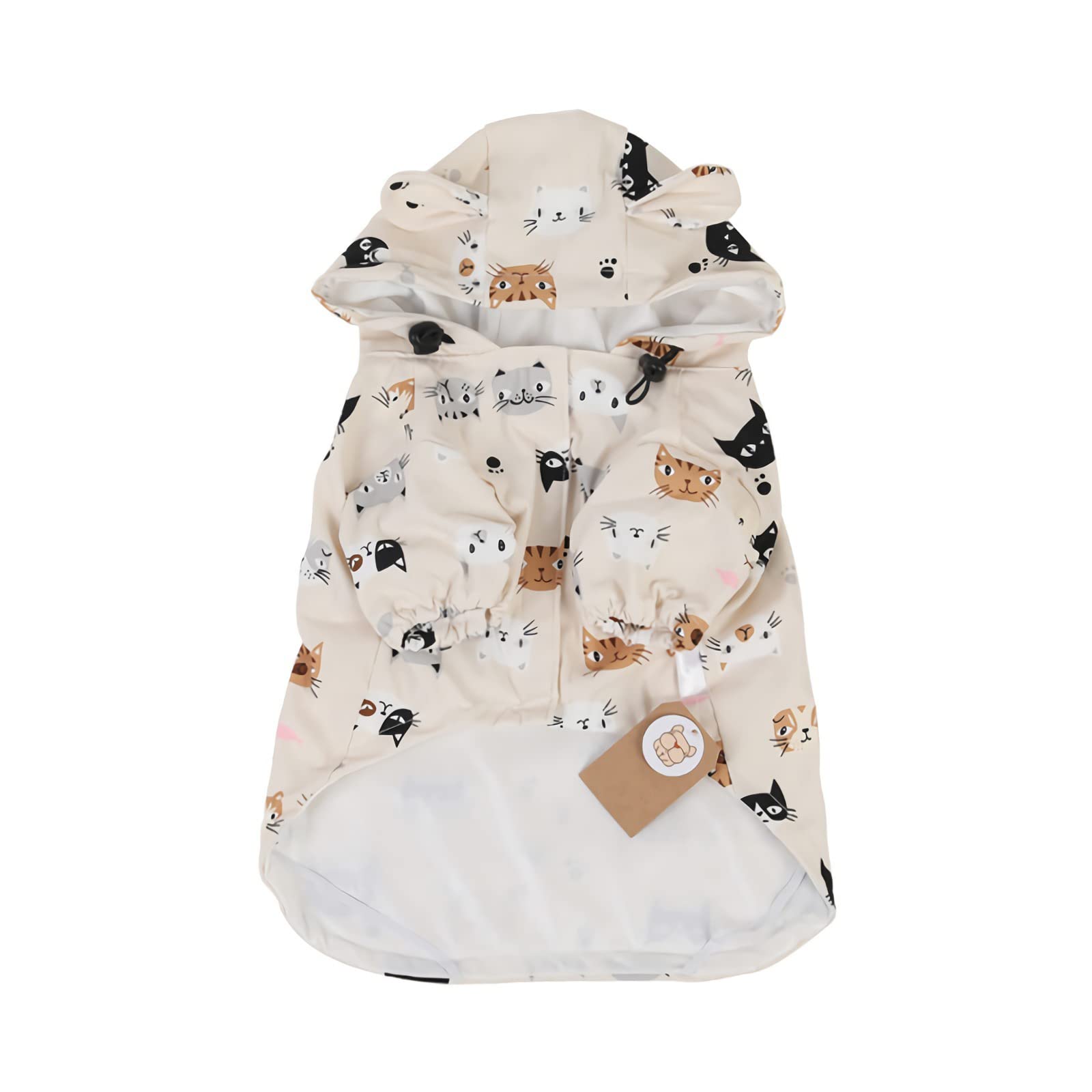 Waterproof Dog Raincoat for Small & Medium Dogs - Cute Cartoon Print Hooded Poncho for Pets | Perfect for Rainy Walks & Outdoor Adventures
