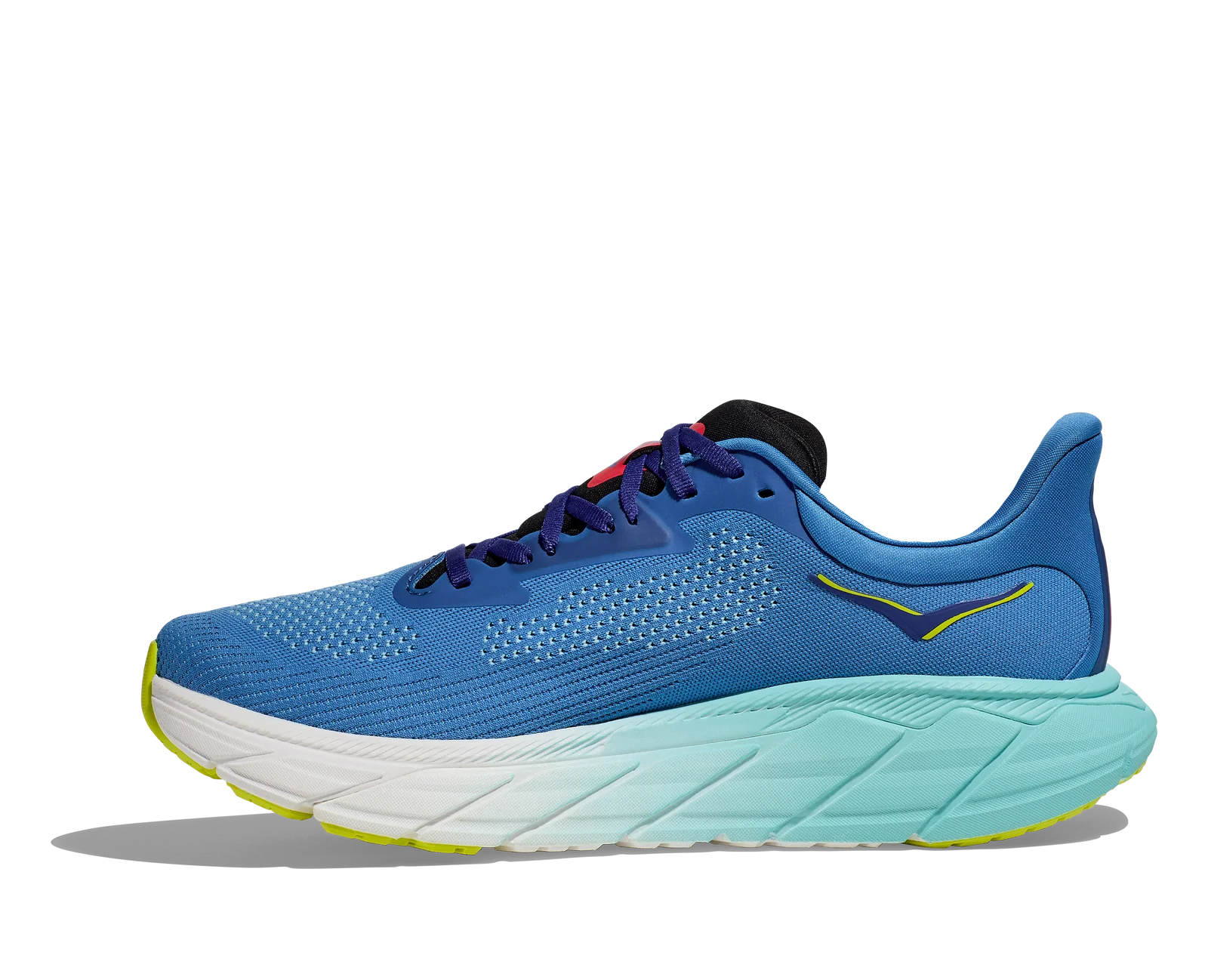 HOKA Men's Arahi 7 Wide Running Shoes - Virtual Blue/Cerise - Lightweight Stability Sneakers for Road Running & Jogging