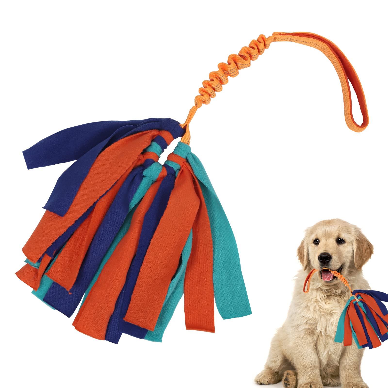 Durable Interactive Dog Rope Toys for Aggressive Chewers - Tough Tug of War Toy for Small & Medium Puppies - Orange Chew-Resistant Pet Game for Boredom Relief & Bonding Playtime