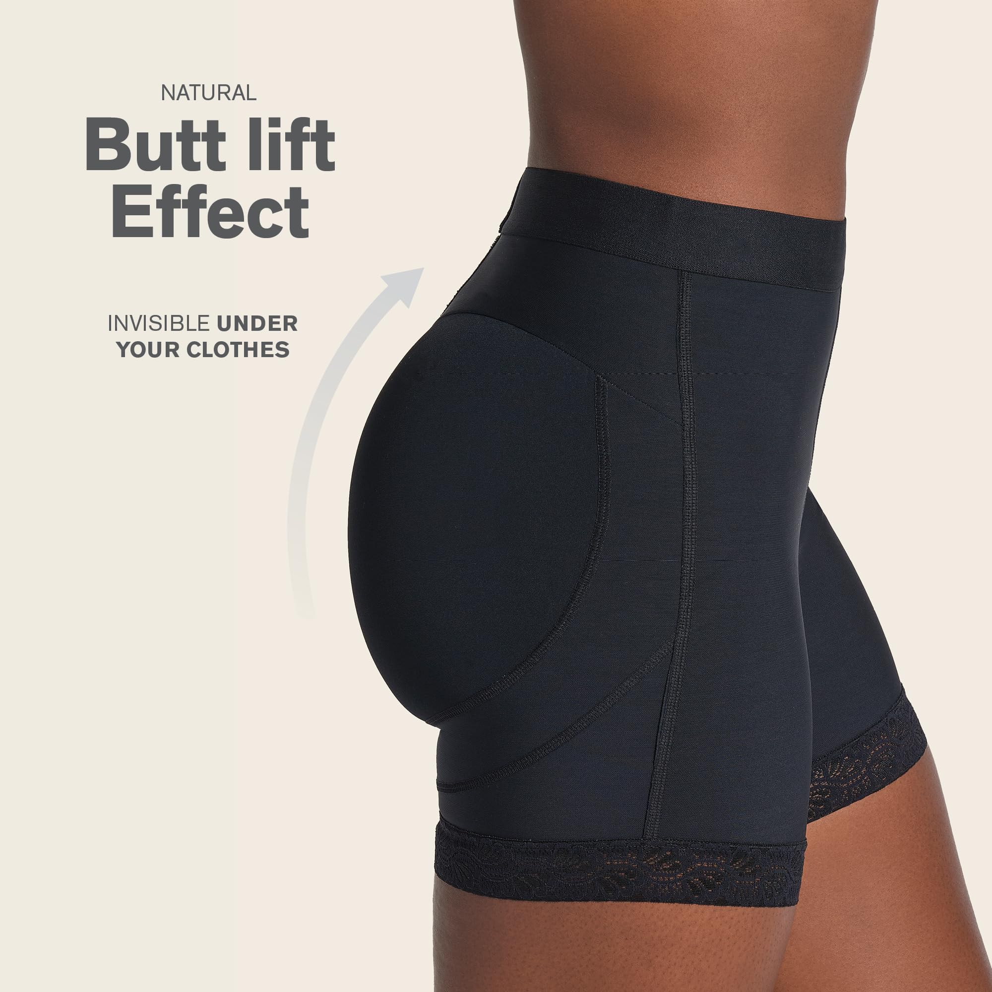 Leonisa Women's Mid-Rise Sculpting Butt Lifter Shorts - Tummy Control Shapewear for Slimming & Body Shaping | Perfect for Everyday Wear, Workouts & Special Occasions