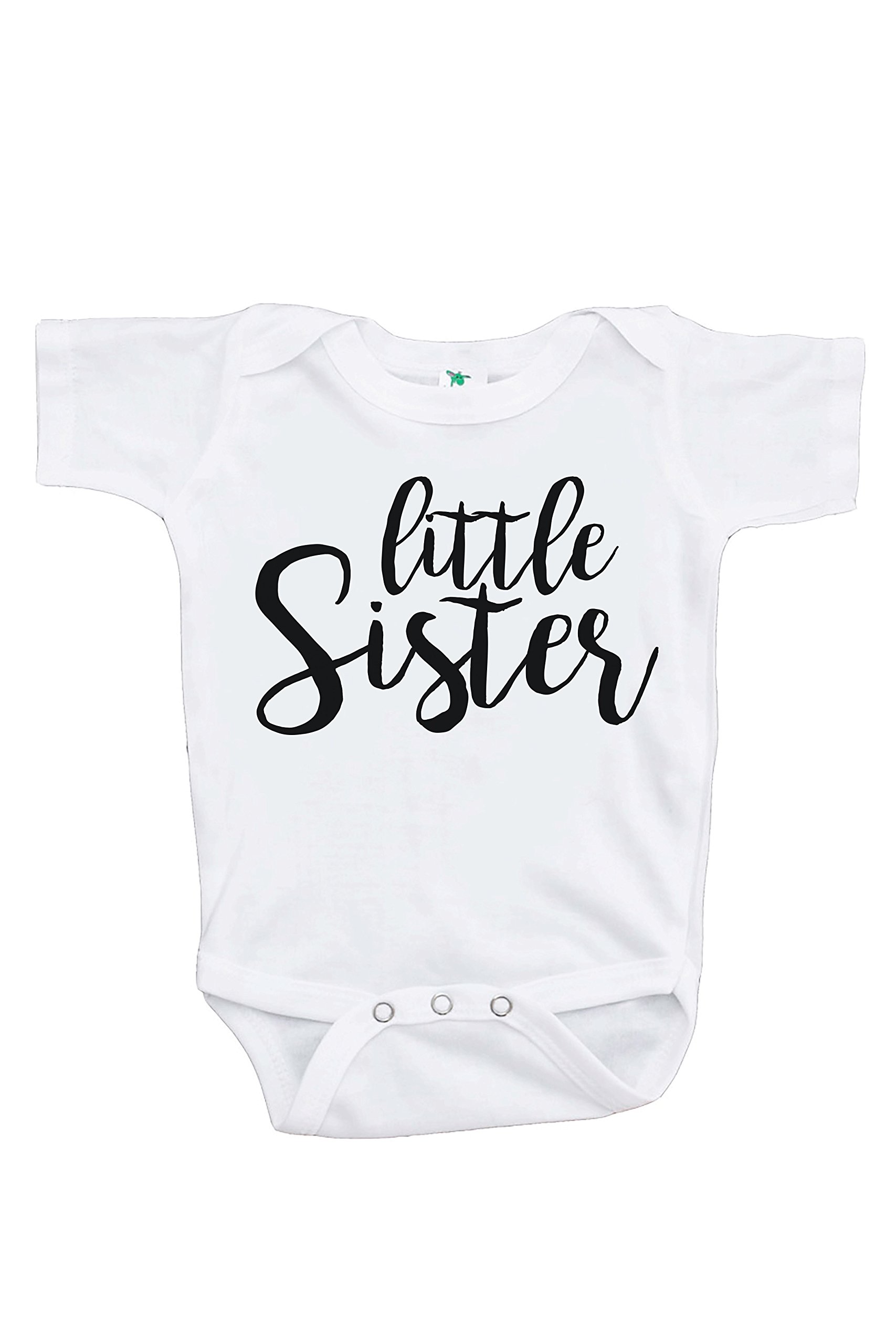 7 ate 9 Apparel Girls' Little Sister One-Piece Dress - Cute Baby Outfit for Family Photos & Special Occasions
