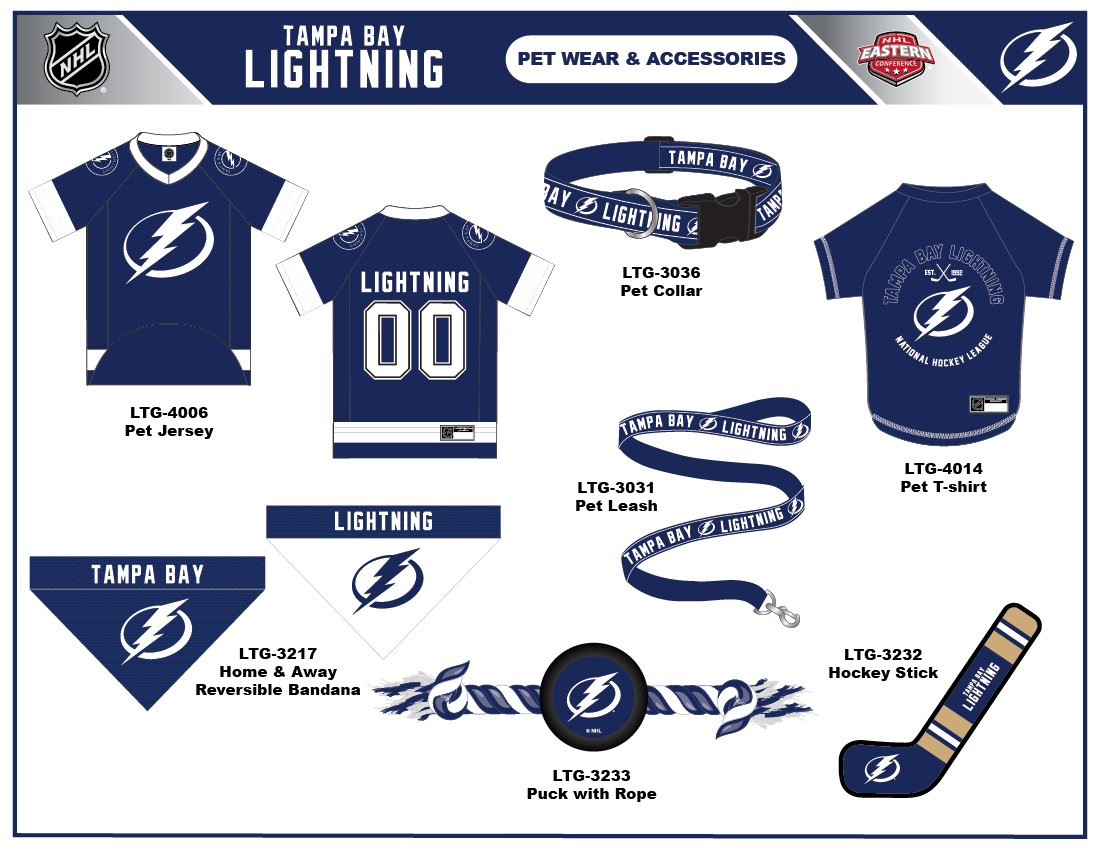 **Tampa Bay Lightning NHL Dog & Cat Leash - 4 ft Medium Pet Leash for Hockey Fans, 0.62 in Width (LTG-3031-MD) - Perfect for Game Day Walks & Stylish Outings**