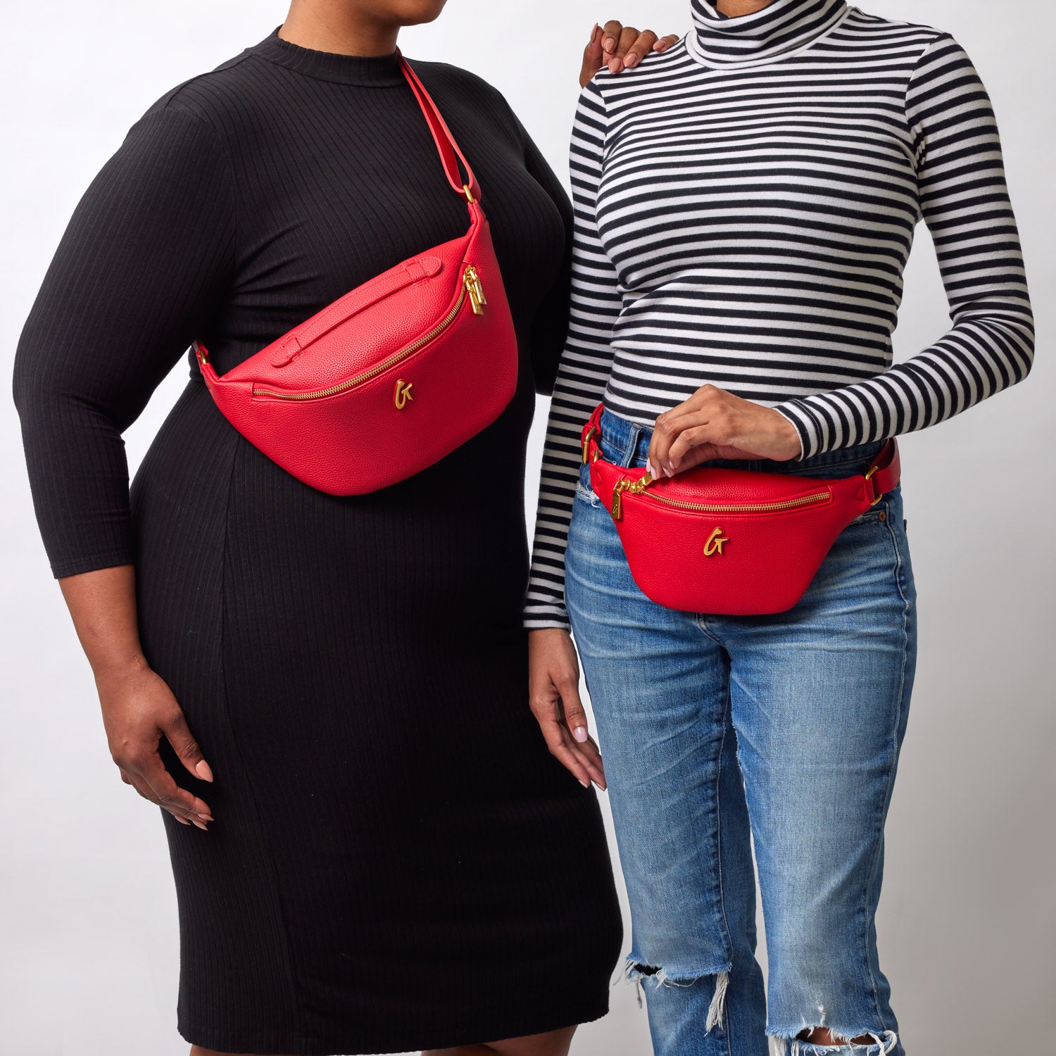 Waterproof Pebble Fanny Pack Waist Bag - Red | Hands-Free Crossbody Pouch for Hiking, Travel & Outdoor Activities