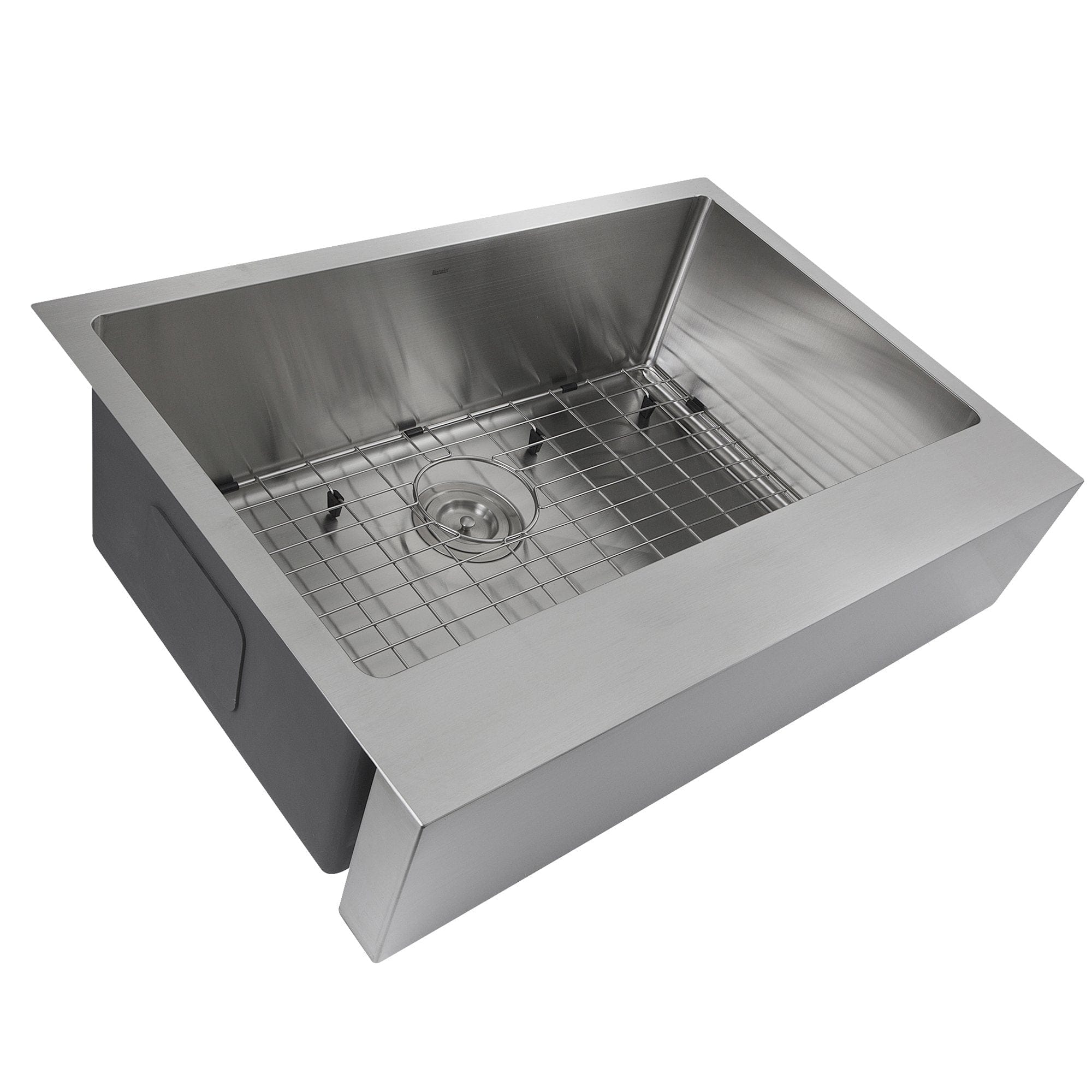 Nantucket EZApron30 Patented Design Stainless Steel Apron Sink - 30 Inch Farmhouse Kitchen Sink for Modern & Rustic Homes | Perfect for Food Prep, Washing Dishes & Farmhouse Style Kitchens