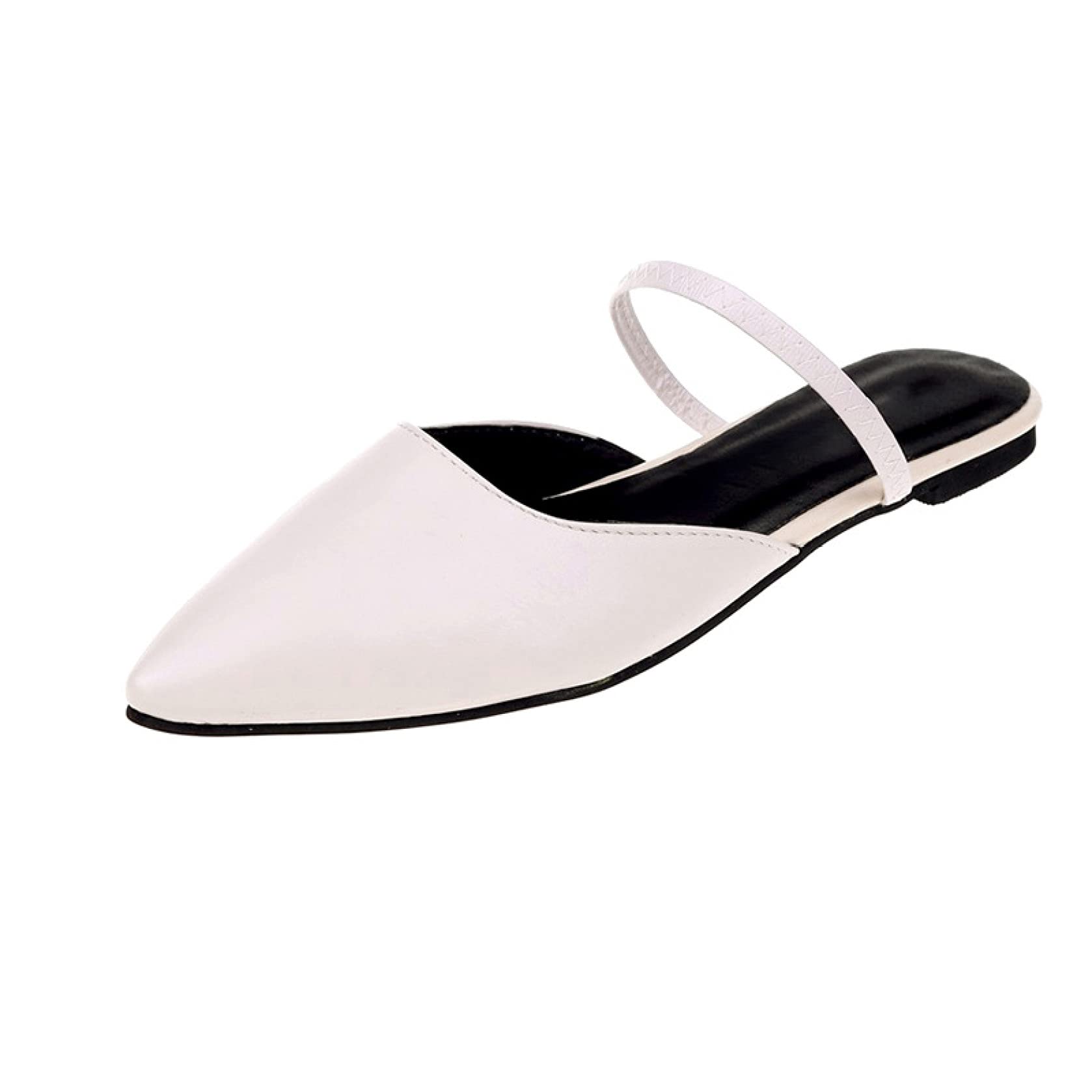 Women's Stylish Closed Toe Mule Shoes - Comfortable Slip-On Flats for Indoor & Outdoor Wear - Lightweight Casual Slippers for Home, Office, and Walking