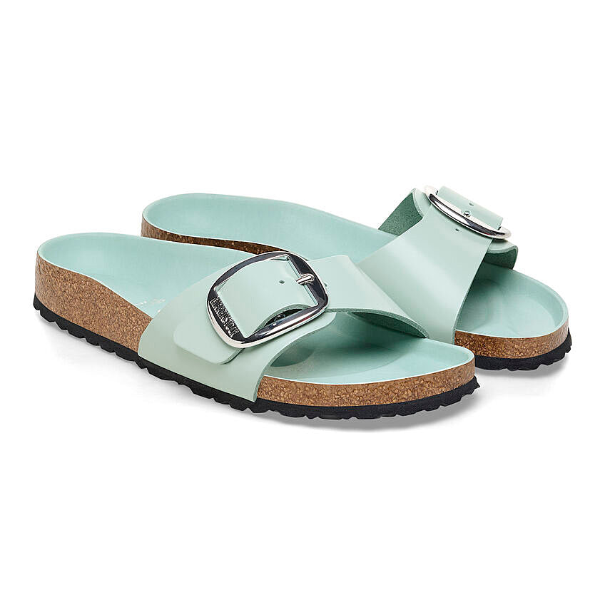 Madrid Big Buckle Sandals for Women - Comfortable Summer Slide Sandals with Adjustable Buckle | Perfect for Beach, Vacation & Casual Outfits