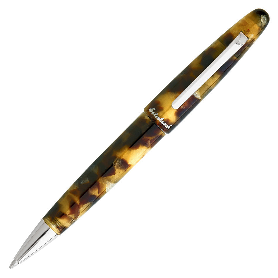 Esterbrook Estie Tortoise Shell Ballpoint Pen with Palladium Trim - Premium Writing Instrument for Office, School & Gift Giving