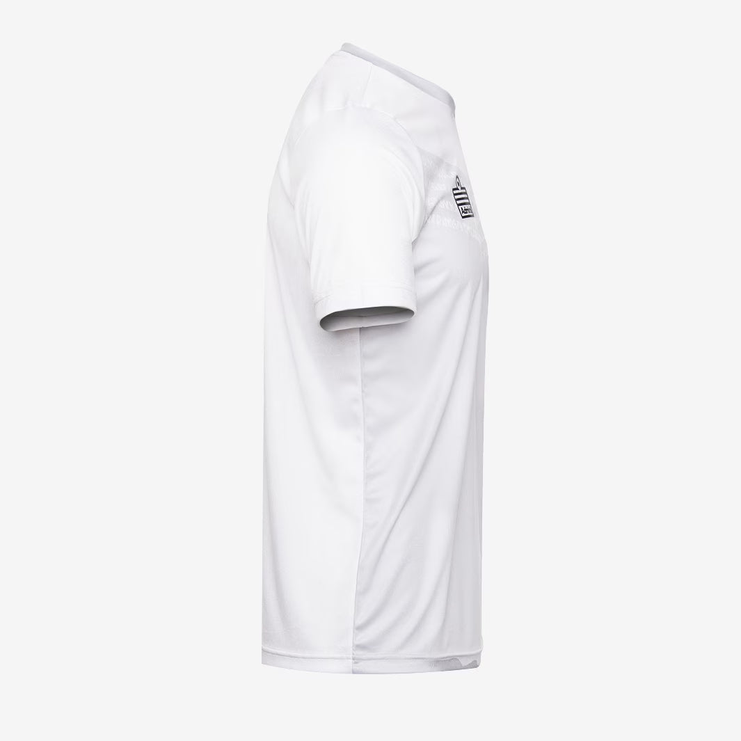 Flare SS Football Shirt - White & Grey - Breathable Jersey for Training & Matches - Perfect for Soccer, Football Practice & Fan Gear
