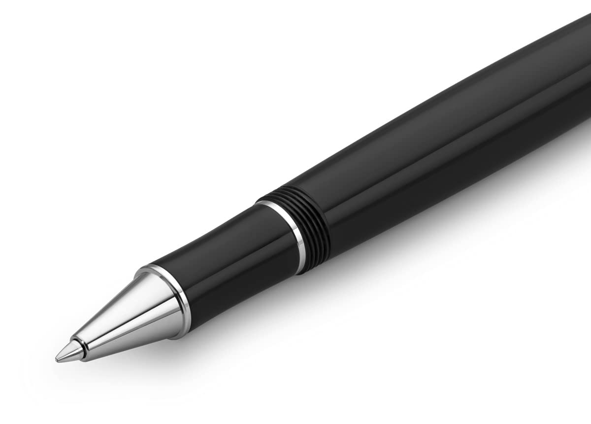 Kaweco DIA2 Chrome Gel & Ballpoint Pen Set - Classic Design with 0.7mm Ceramic Ball Rollerball Refill - 16cm Nostalgic Acrylic Gel Roller Pen for Office, Journaling & Gift Giving