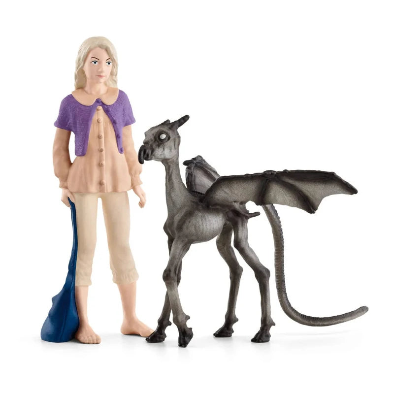 Luna & Baby Thestral Plush Toy - Harry Potter Collectible Gift for Kids & Fans - Perfect for Bedroom Decor, Birthday Presents, and Movie Nights