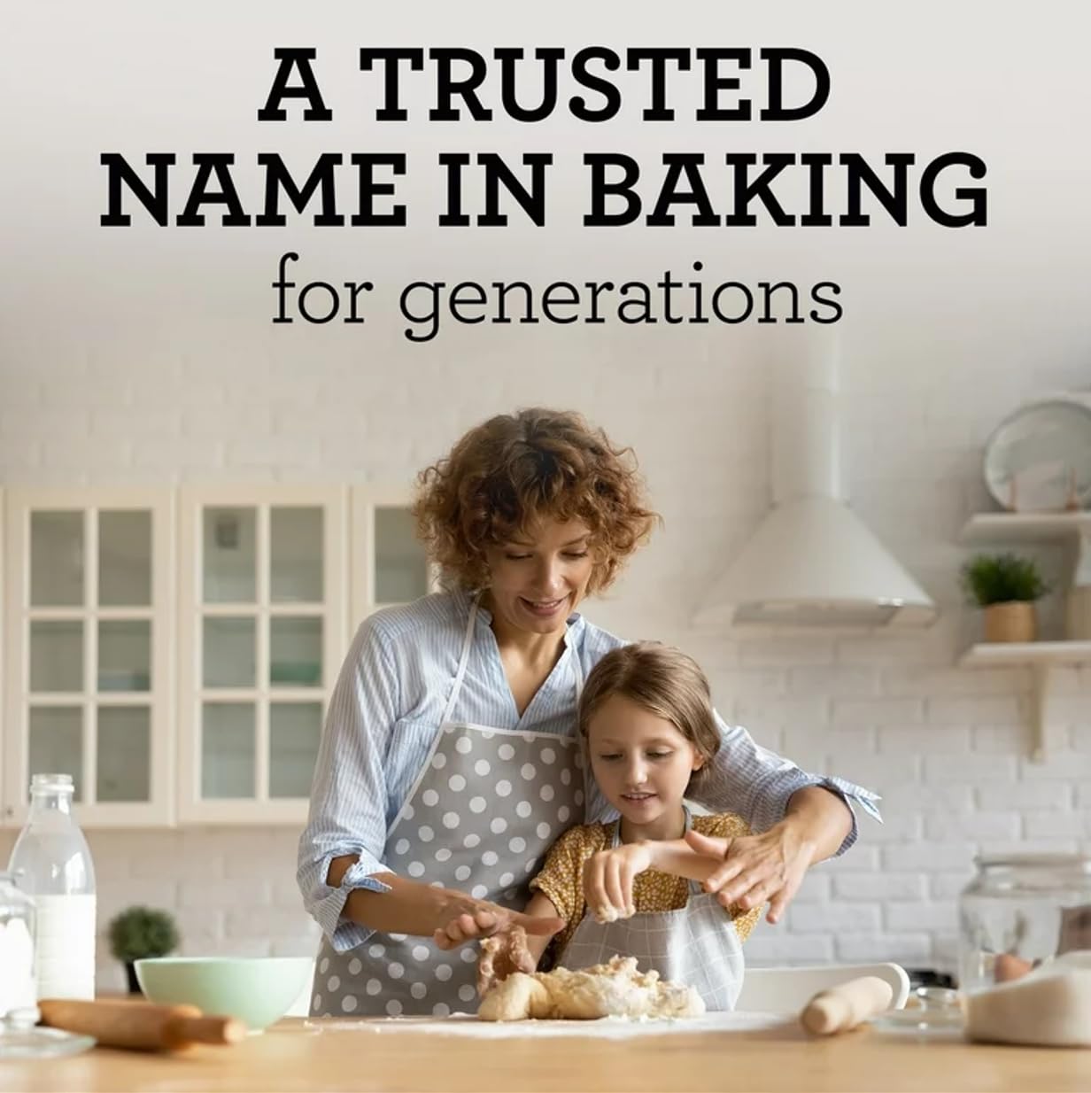 Moofin Rumford Double Acting Baking Powder, 4 oz (Pack of 2) - Aluminum Free Baking Powder for Light & Fluffy Cakes, Muffins, Pancakes - Includes Golden Stainless Steel Spoon - Perfect for Home Baking & Pastry Making