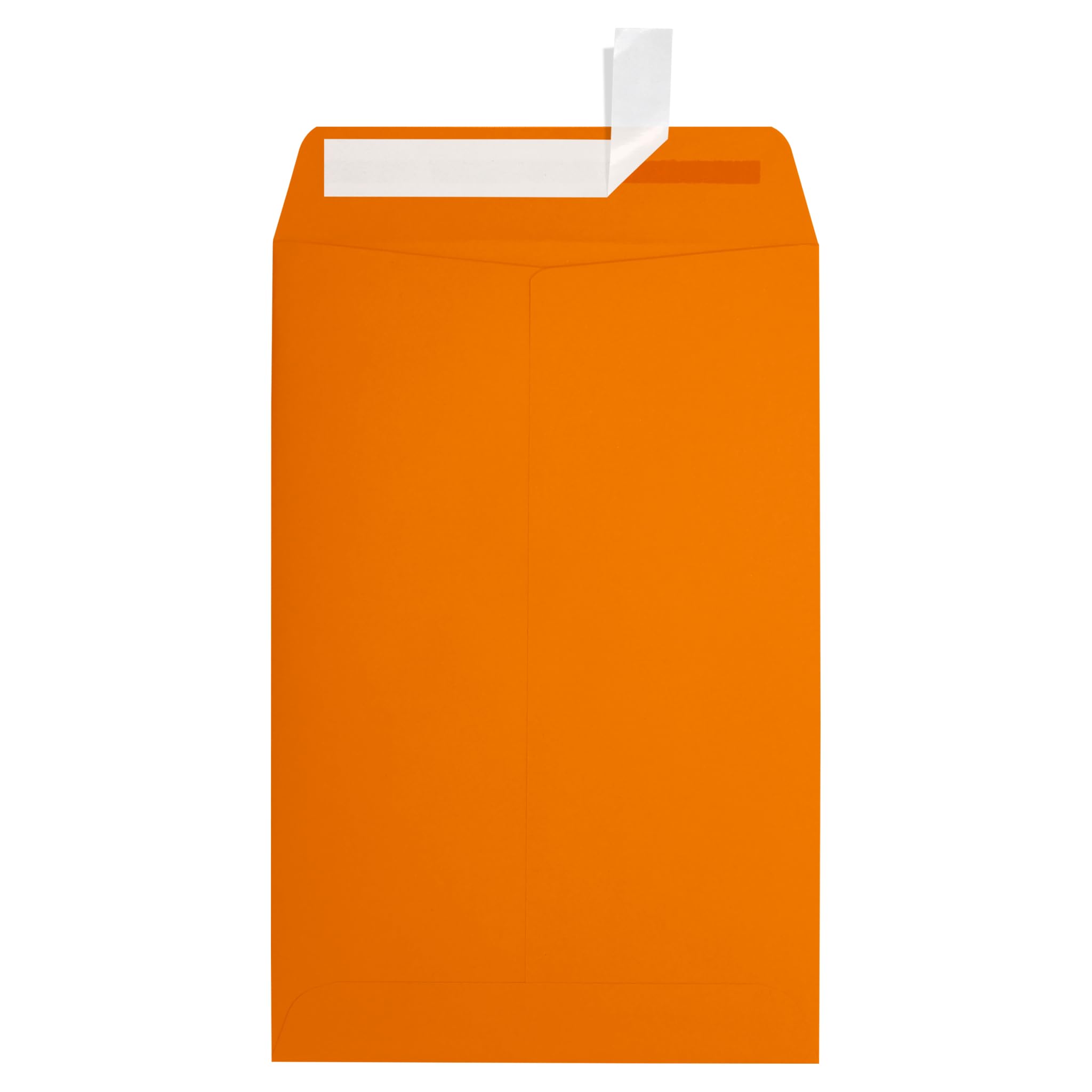 Premium LUXPaper 6x9 Open End Envelopes - Self Seal Peel & Press, Mandarin Orange Color, 80lb Text Weight (500 Count) - Perfect for Business Mailings, Wedding Invitations & Office Correspondence