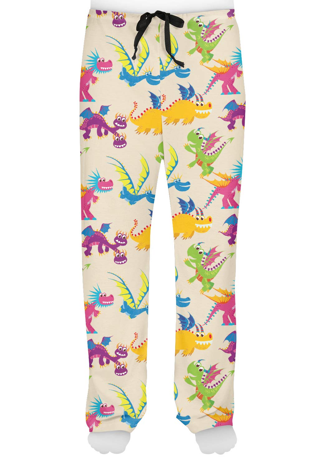 Men's Dragon Print Pajama Pants - Soft & Comfortable Sleepwear for Lounge, Home & Gifts