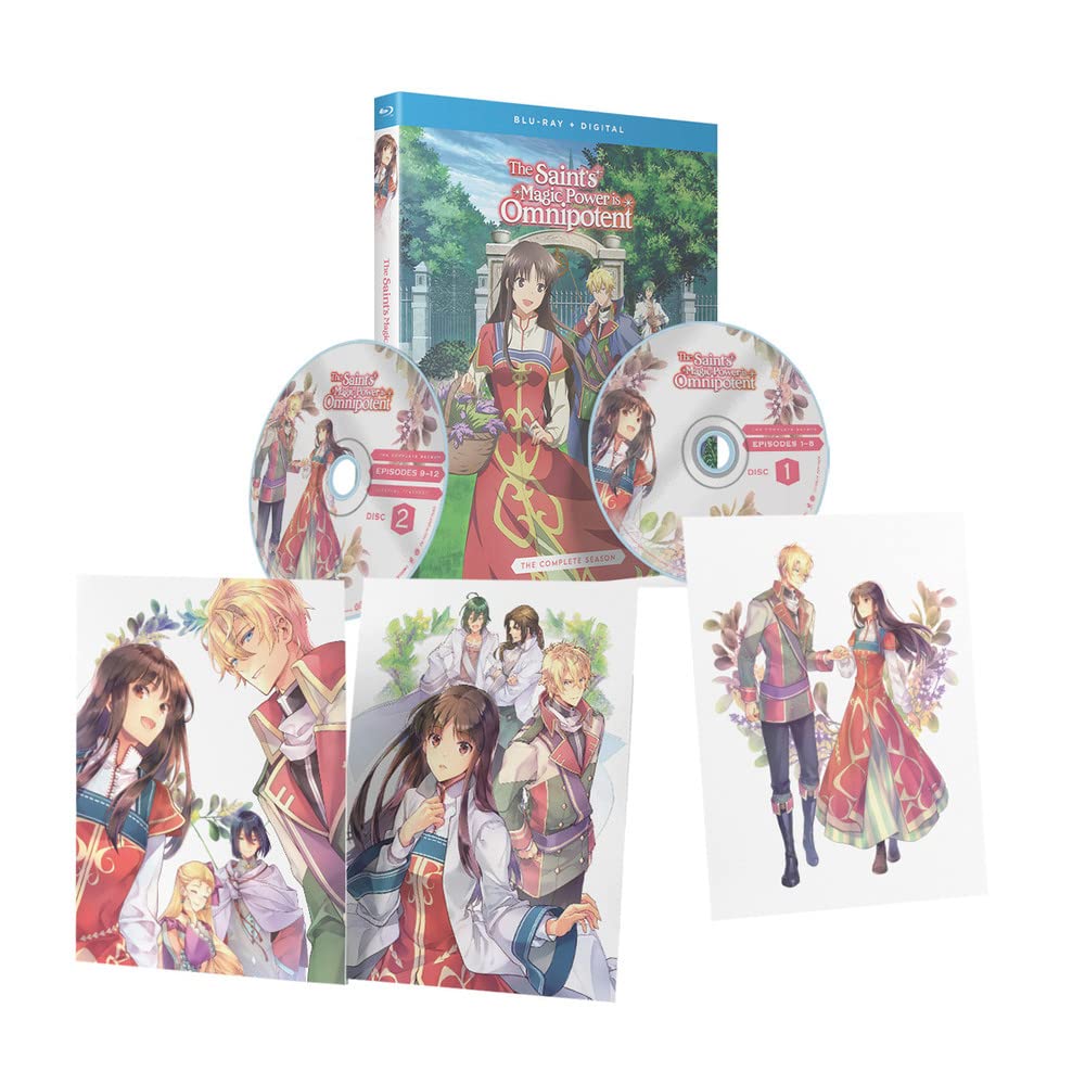 The Saint's Magic Power is Omnipotent Season 1 Complete Episodes 1-12 Blu-ray with Exclusive Art Card | Region A Import | Anime Fantasy Romance Series for Collectors & Home Entertainment