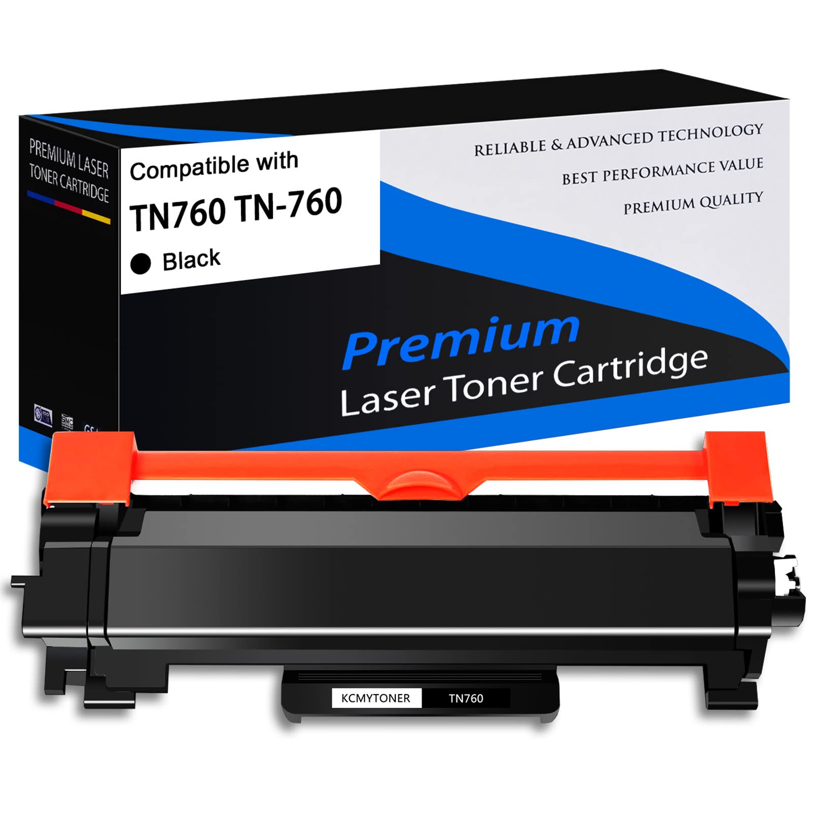 Brother TN760 TN730 Compatible Toner Cartridge - High Yield Black for HL-L2350DW Printers - Home & Office Use