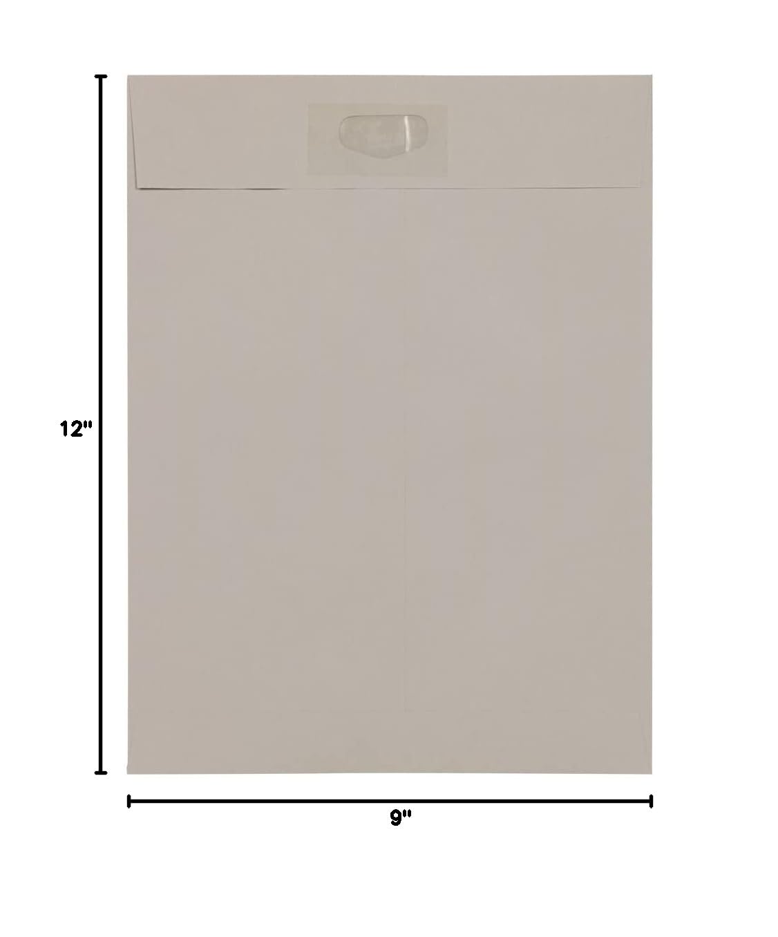 JAM PAPER 9 x 12 Open End Catalog Envelopes with Press Seal Closure - 500 Pack Grey Kraft Envelopes for Business Mailing, Invoices & Documents | Bulk Office & Mailing Supplies for Small Business & Home Office