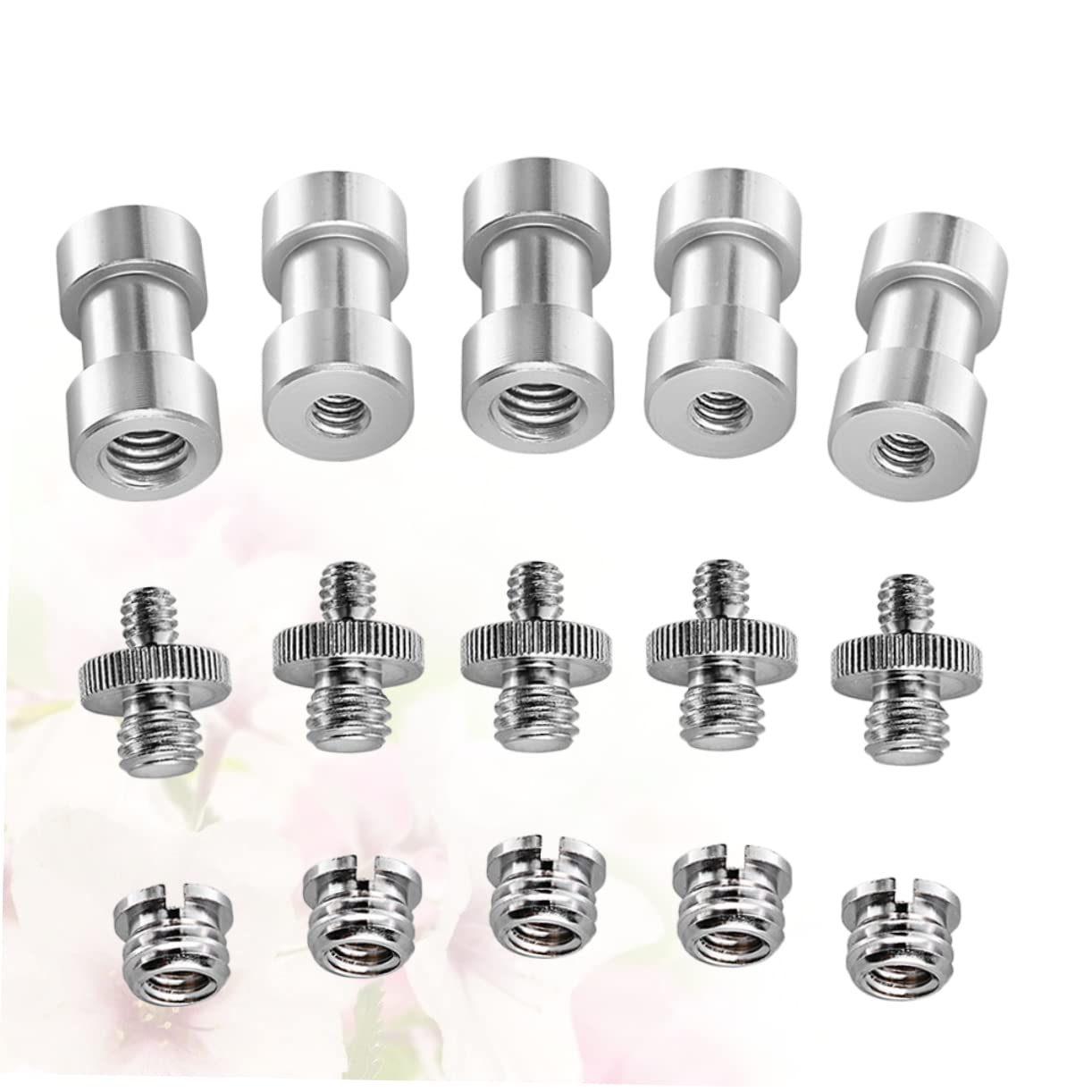 **HOMSFOU Metal Camera Tripod Screw Adapter - 3-Piece Set for Light Stands, Mounts & Accessories - Perfect for Photography, Videography & Studio Lighting**
