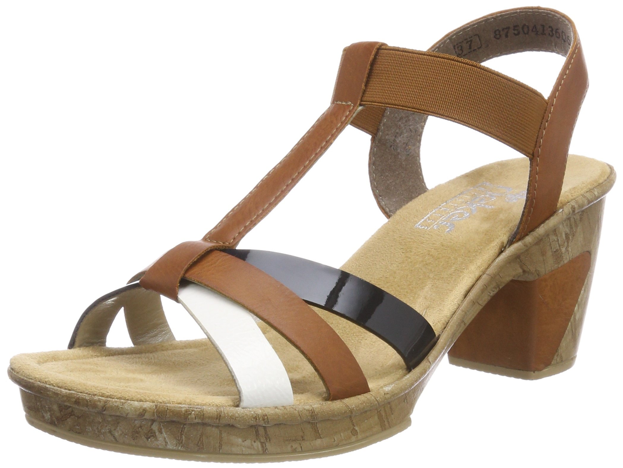 Rieker Women's Brown Sandals 910819-2 | Size 37 EU | Comfortable Casual Summer Shoes for Walking, Travel & Outdoor Activities