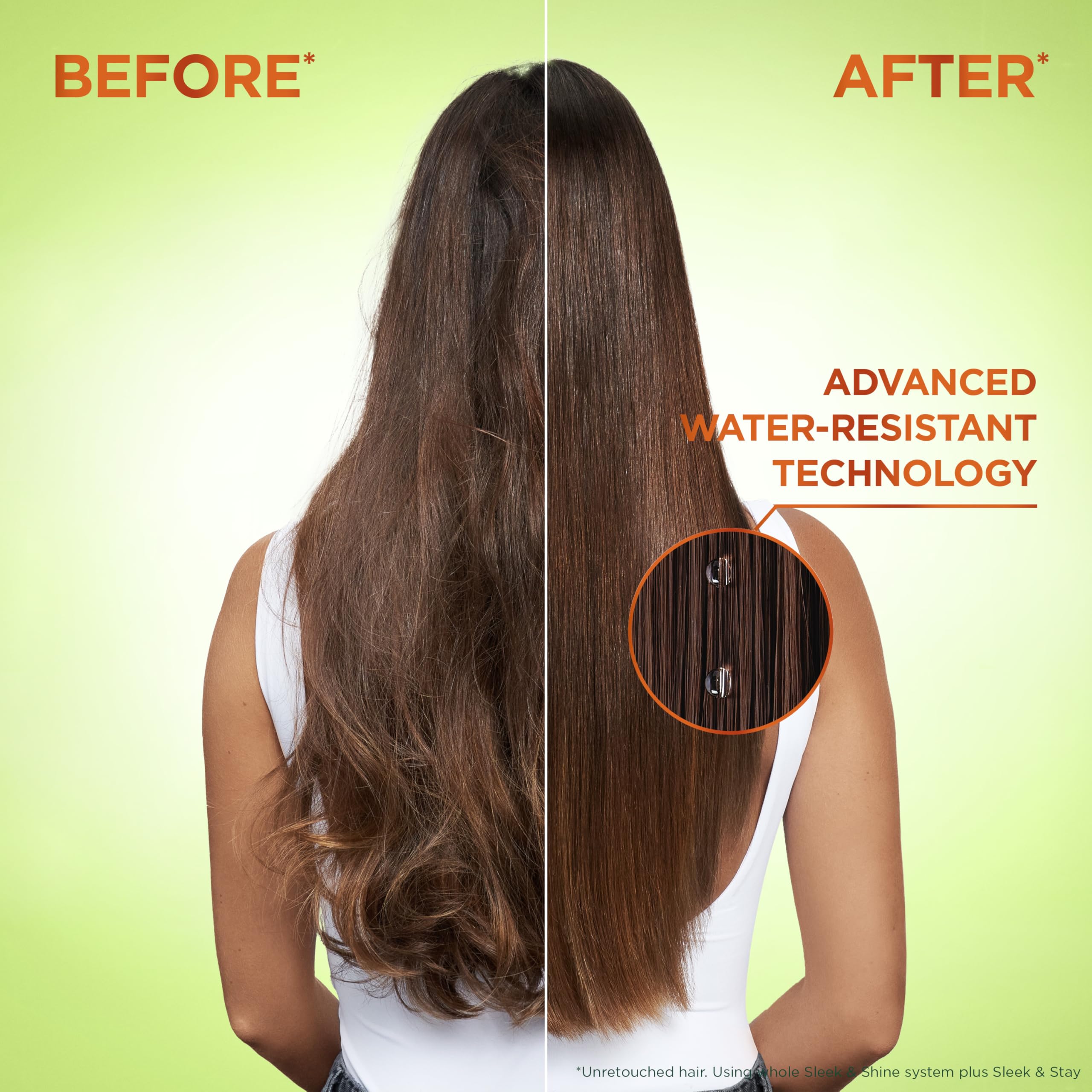 Garnier Fructis Sleek & Shine Shampoo & Conditioner Set for Frizzy Dry Hair - 22oz Shampoo + 21oz Conditioner with Plant Keratin & Argan Oil - Hydrating Hair Care Duo for Smooth Shiny Locks - Perfect for Daily Use at Home or Travel