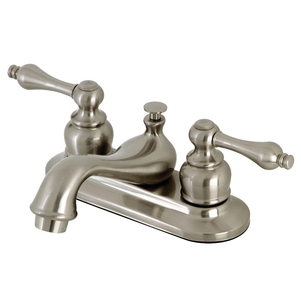 Kingston Brass KB607ALB 4-Inch Centerset Bathroom Faucet - Modern Water-Saving Design for Sink Vanity, Powder Room & Guest Bath Installation