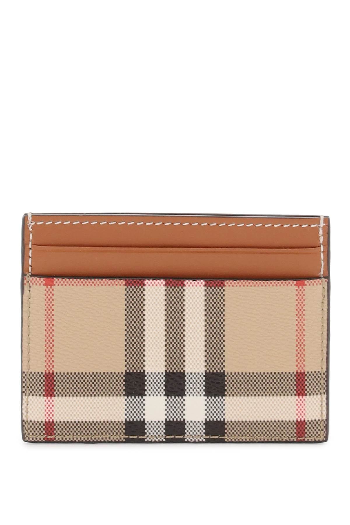 Burberry Tartan Pattern Card Holder - Slim RFID Blocking Wallet for Men & Women | Perfect for Travel, Business & Everyday Use