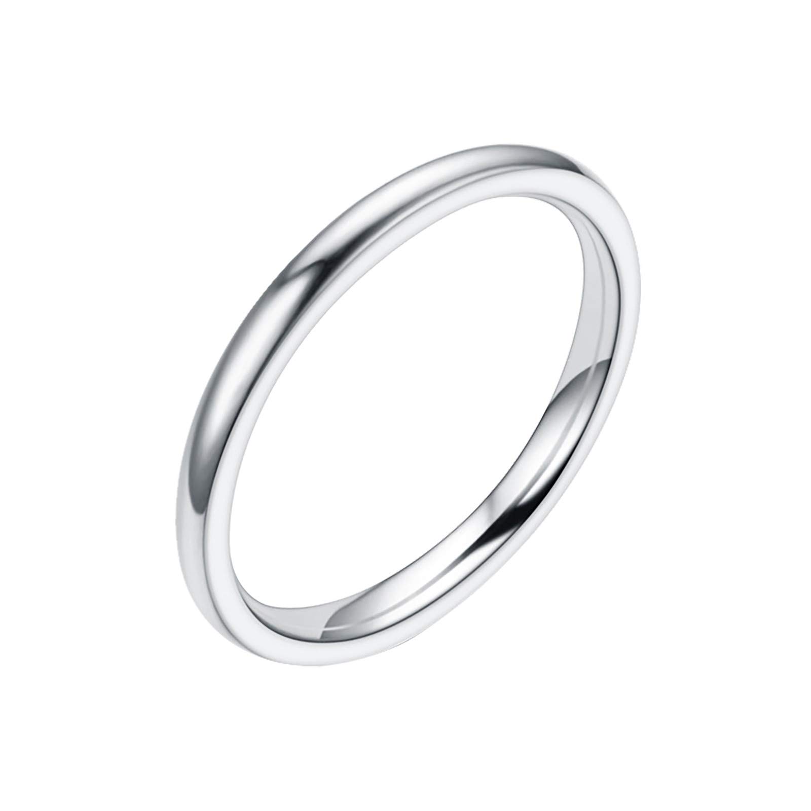 Stainless Steel Rings for Women & Men - Titanium Coated in Silver, Black & Gold - Sizes 6-12 - Fashion Jewelry for Everyday Wear, Parties & Gifts