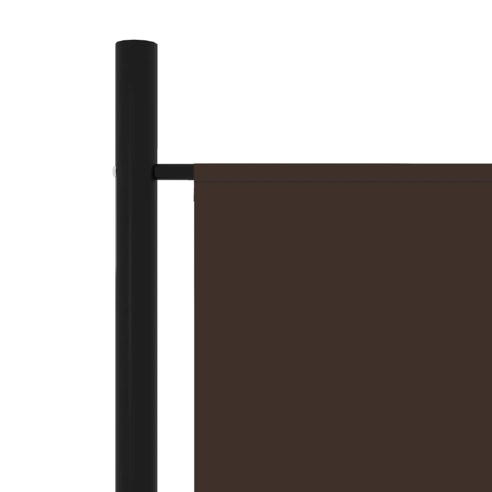 Tidyard 4-Panel Room Divider - Freestanding Fabric Partition Screen with Iron Frame (78.7