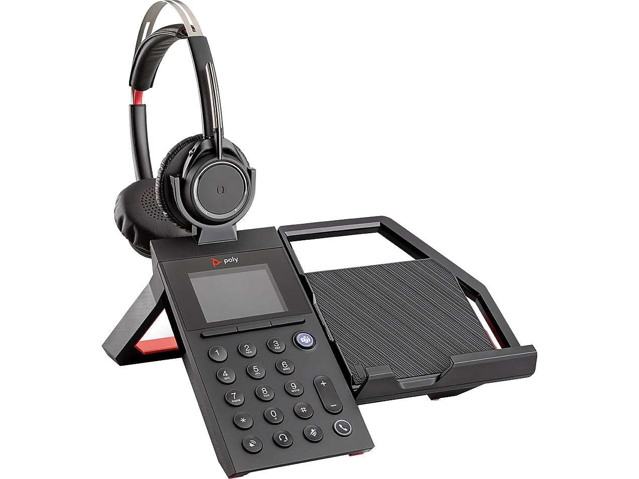 Plantronics Poly Elara 60 Series Wireless Headset with Voyager Focus UC - Noise Cancelling Bluetooth Headphones for Office, Call Center & Remote Work