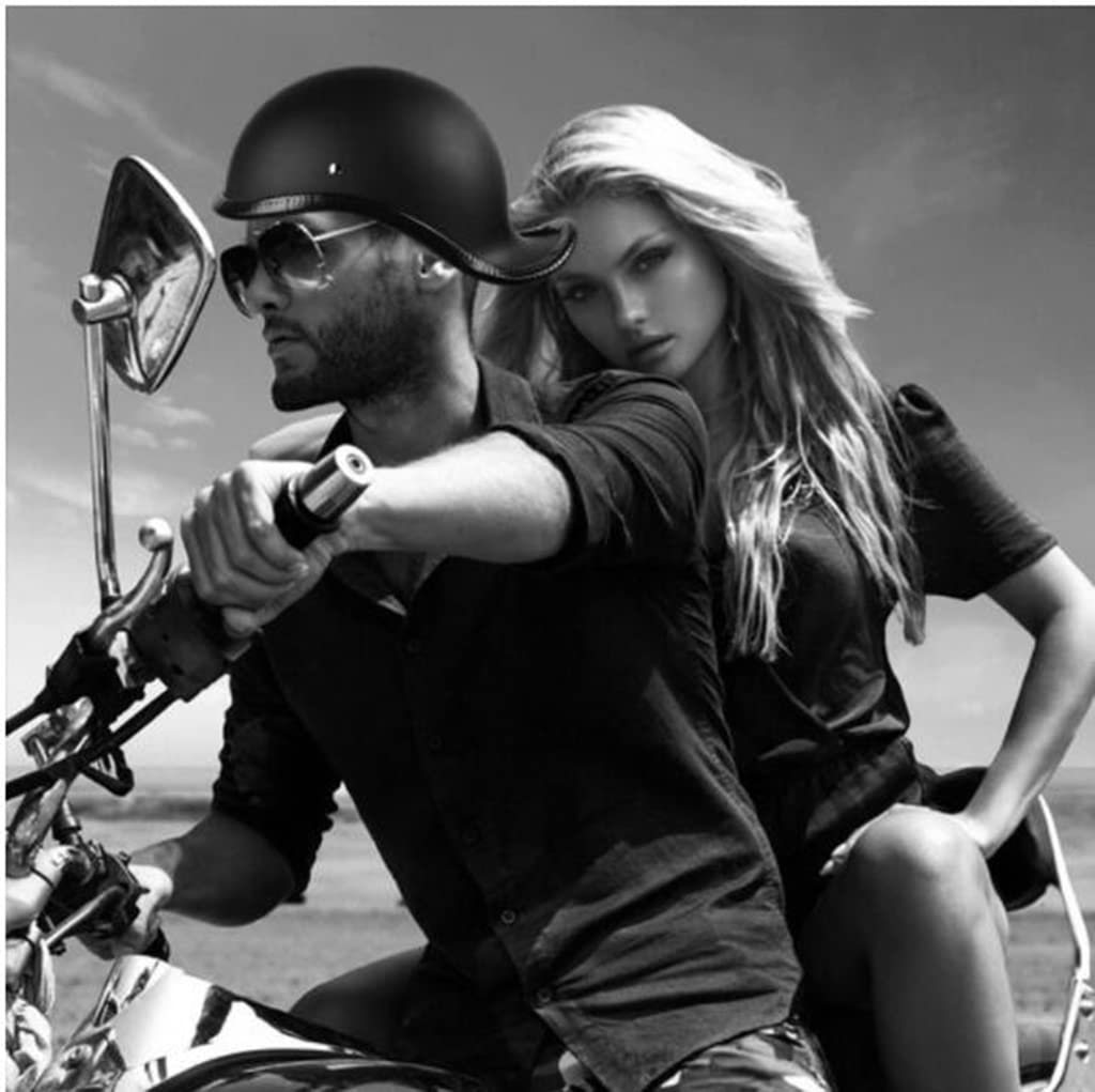 Retro DOT Certified Open Face Motorcycle Helmet - Summer Riding & Cruising