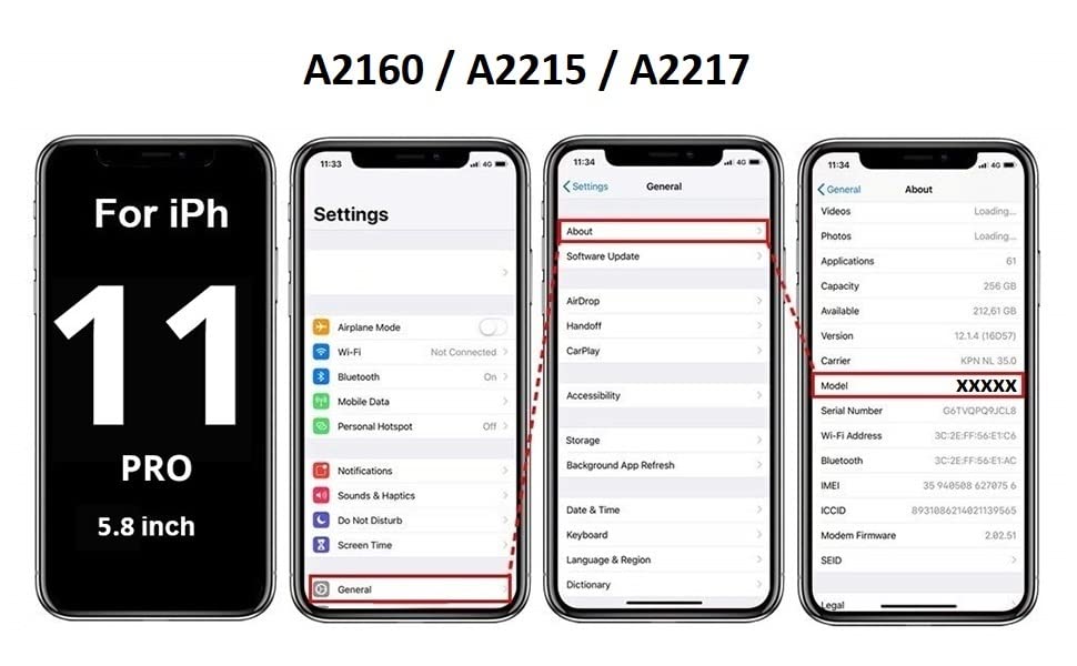DHLK® Buzzer Speaker Replacement for iPhone 11 Pro - Loud Ringer & Lower Speaker Repair Part (A2160 A2217 A2215 Models) - Fix Cracked or No Sound Issues for Calls & Media Playback