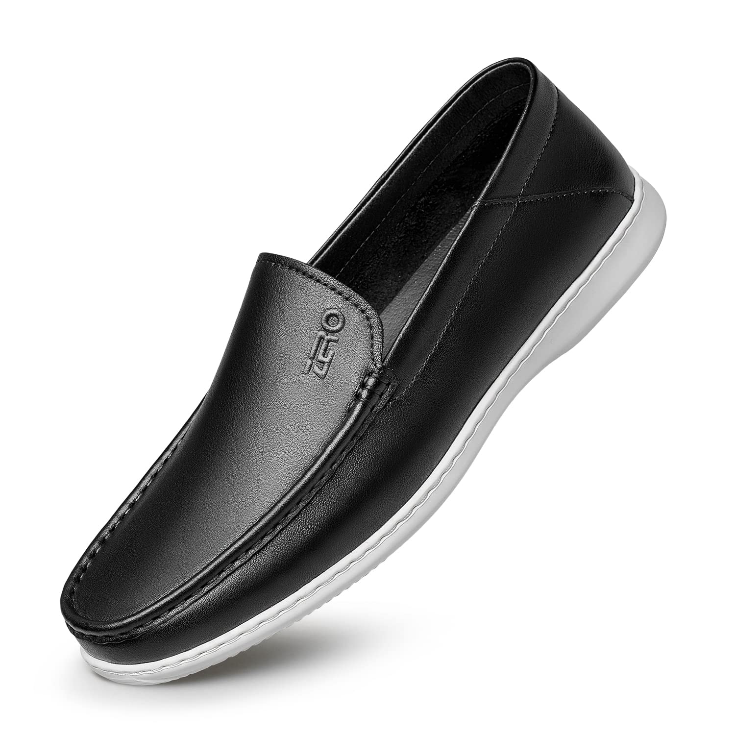 Premium Men's Brown Leather Loafers - Comfortable Slip-On Driving Shoes for Casual & Business Wear - Size 22 - Perfect for Office, Travel & Everyday Use