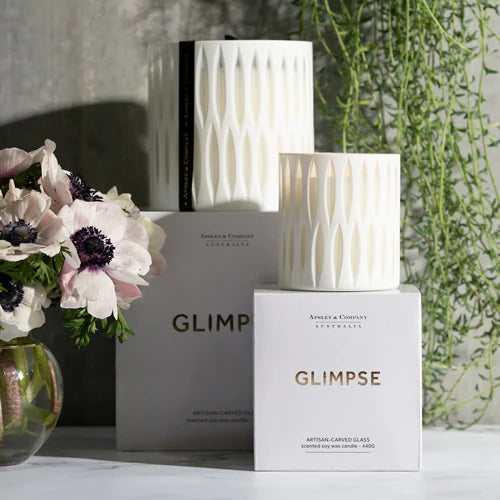 Luxury Scented Candle 440g - Glimpse Blanc by Apsley & Co | Premium Home Decor for Relaxation & Aromatherapy