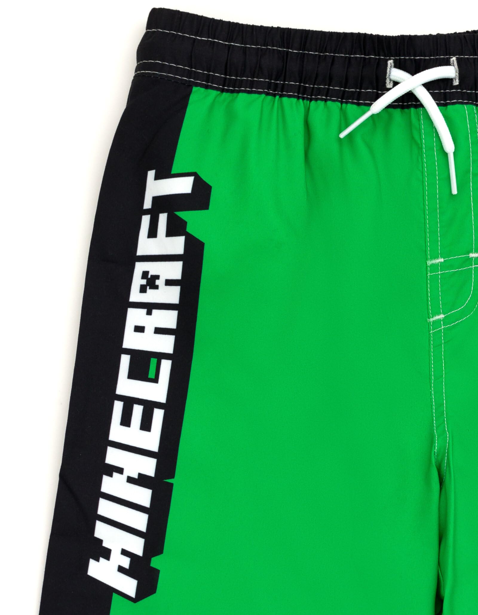 Minecraft Zombie Creeper Alex Steve Rash Guard & Swim Trunks Set for Kids - UV Protection Swimwear for Boys & Girls at Pool, Beach & Summer Activities