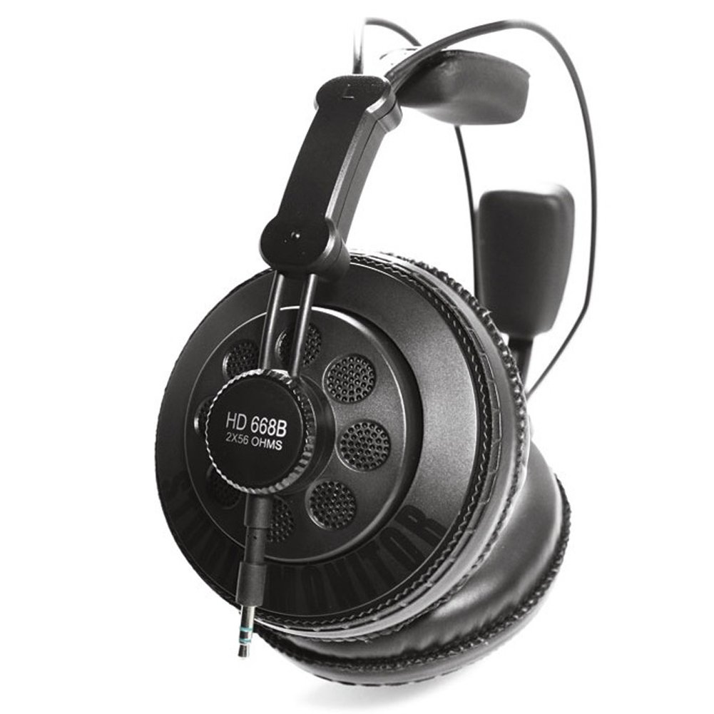 Superlux HD668B Dynamic Semi-Open Studio Headphones - Professional Audio Monitoring for Music Production, Gaming & Podcasting