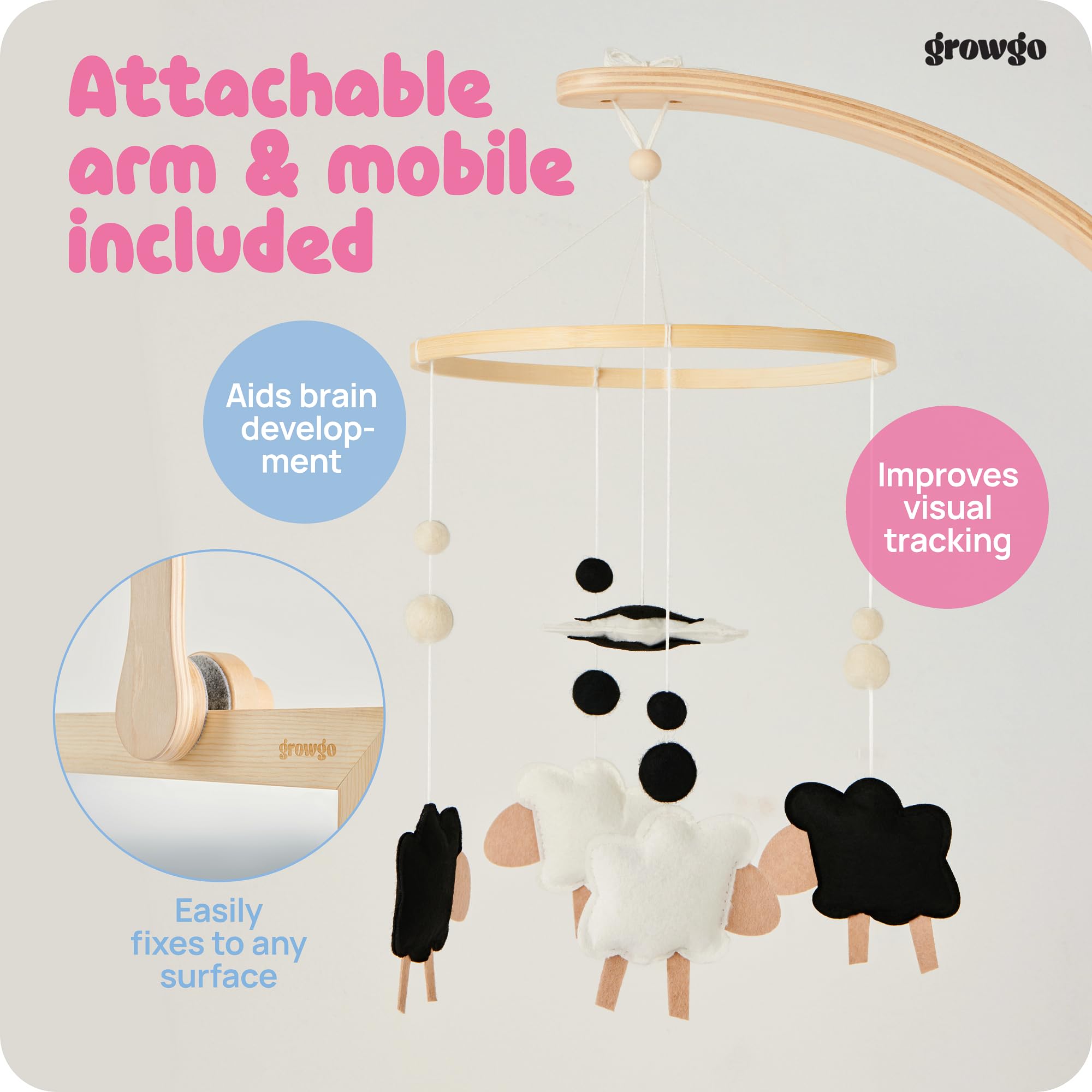 Montessori Baby Mirror Wall - 3-in-1 Shatterproof Mirror with Wooden Pull Up Bar | Safe Infant Development Toy for Crawling & Walking Practice | Perfect for Nursery, Playroom & Montessori Classroom