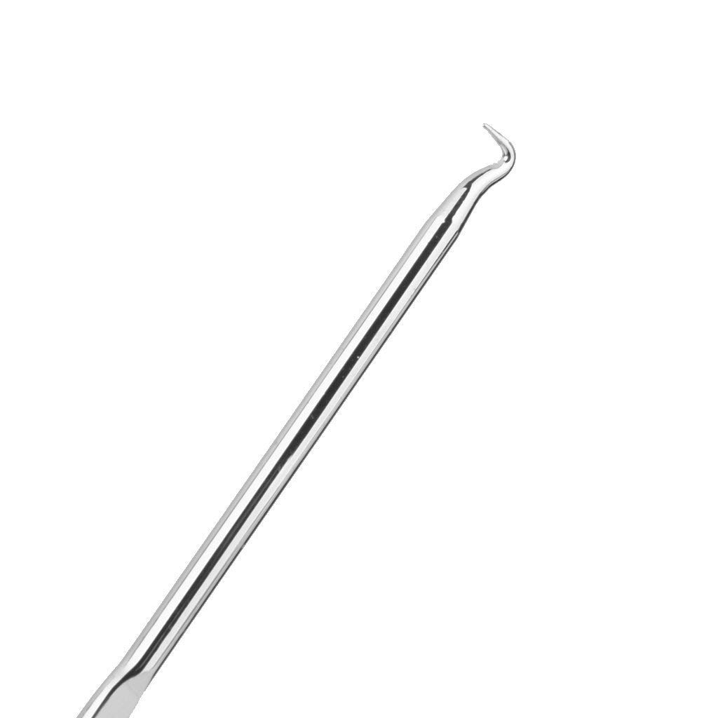 INAAYA Blackhead & Acne Removal Kit - 4 Piece Stainless Steel Comedone Extractor Tools for Face & Nose - Pimple Popper Set for Women & Men (Silver) | Perfect for Home Skincare & Spa Treatments