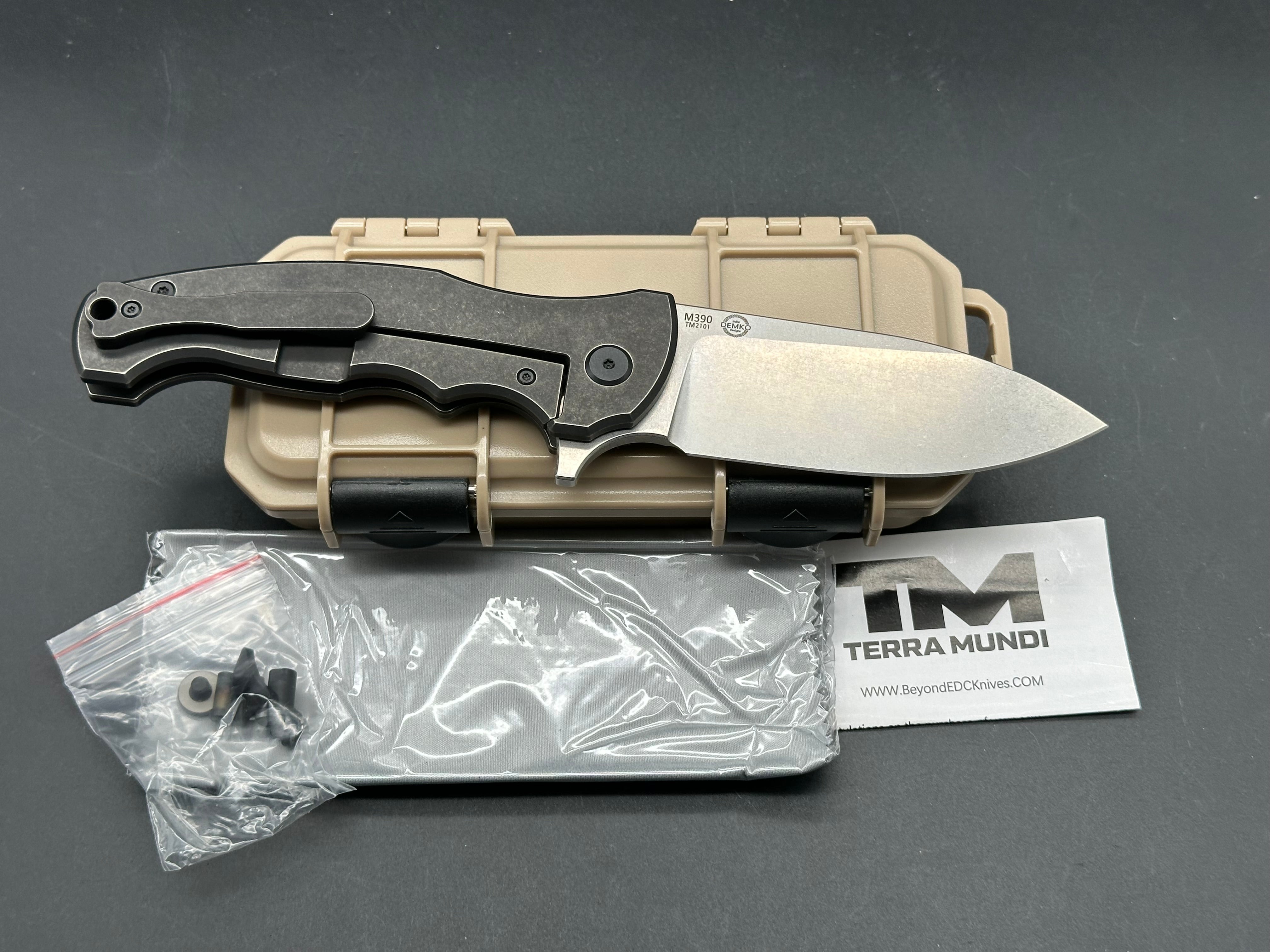 B'yond EDC Terra Mundi River Wolf Folding Knife - John Demko Limited Edition (200 Pieces) - Perfect for Outdoor Adventures, Camping & Everyday Carry