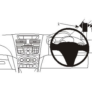ClicOn No Holes Right Hand Dash Mount for Mazda BT 50 (2013-2018) - Secure Phone Holder for Mazda Truck Drivers | Perfect for GPS Navigation & Hands-Free Calling