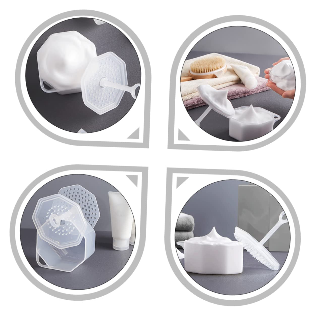 2 Sets Portable Bubble Bottle Maker - Skincare Tools for Face Wash & Cleansing | Perfect for Travel, Spa, and Daily Facial Routine