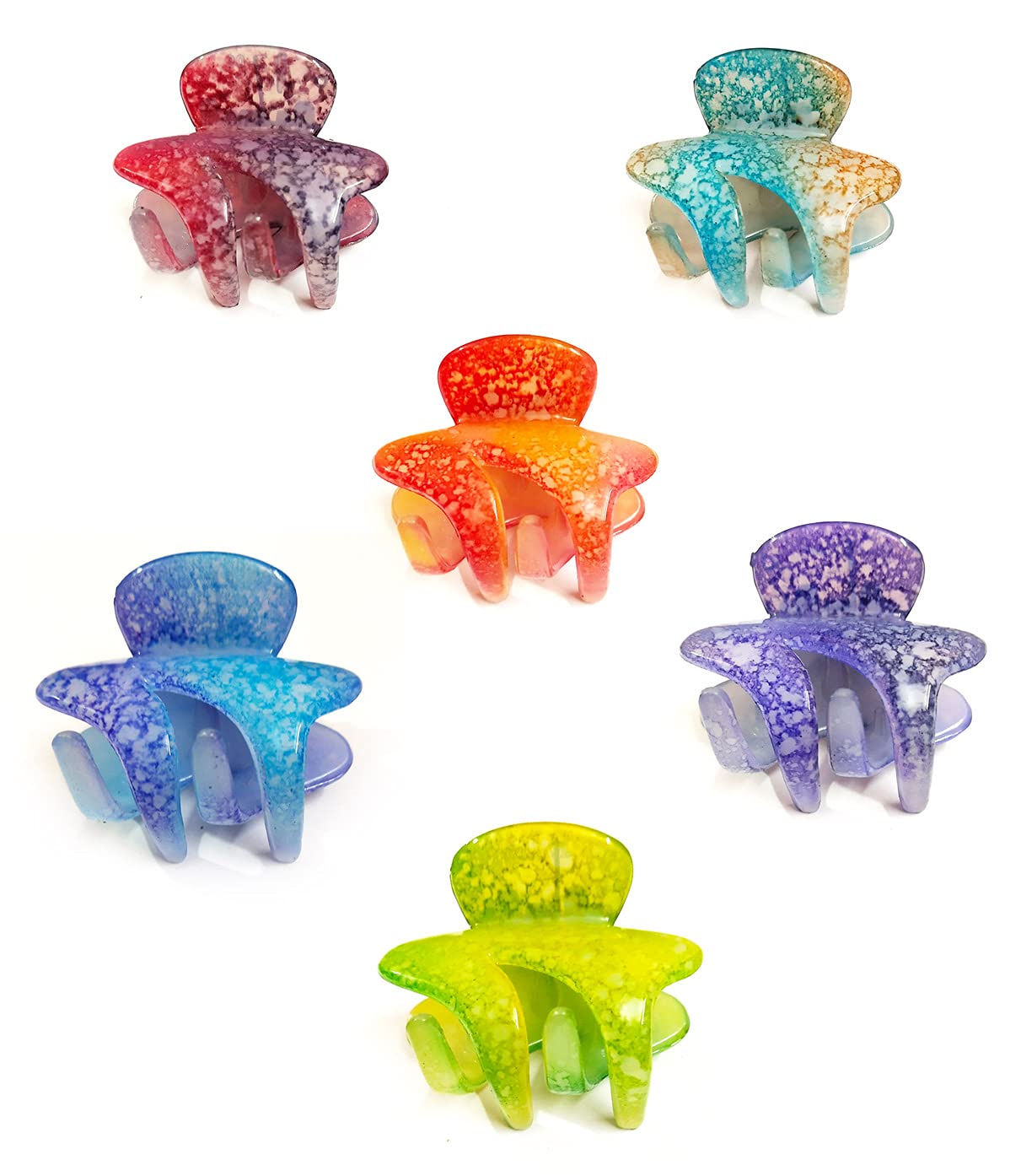Stylish BHARATGAURAV Hair Clips for Women & Girls - 6 Multipattern Designs in Shiny Colors - Perfect for School, Parties & Everyday Fashion Accessories