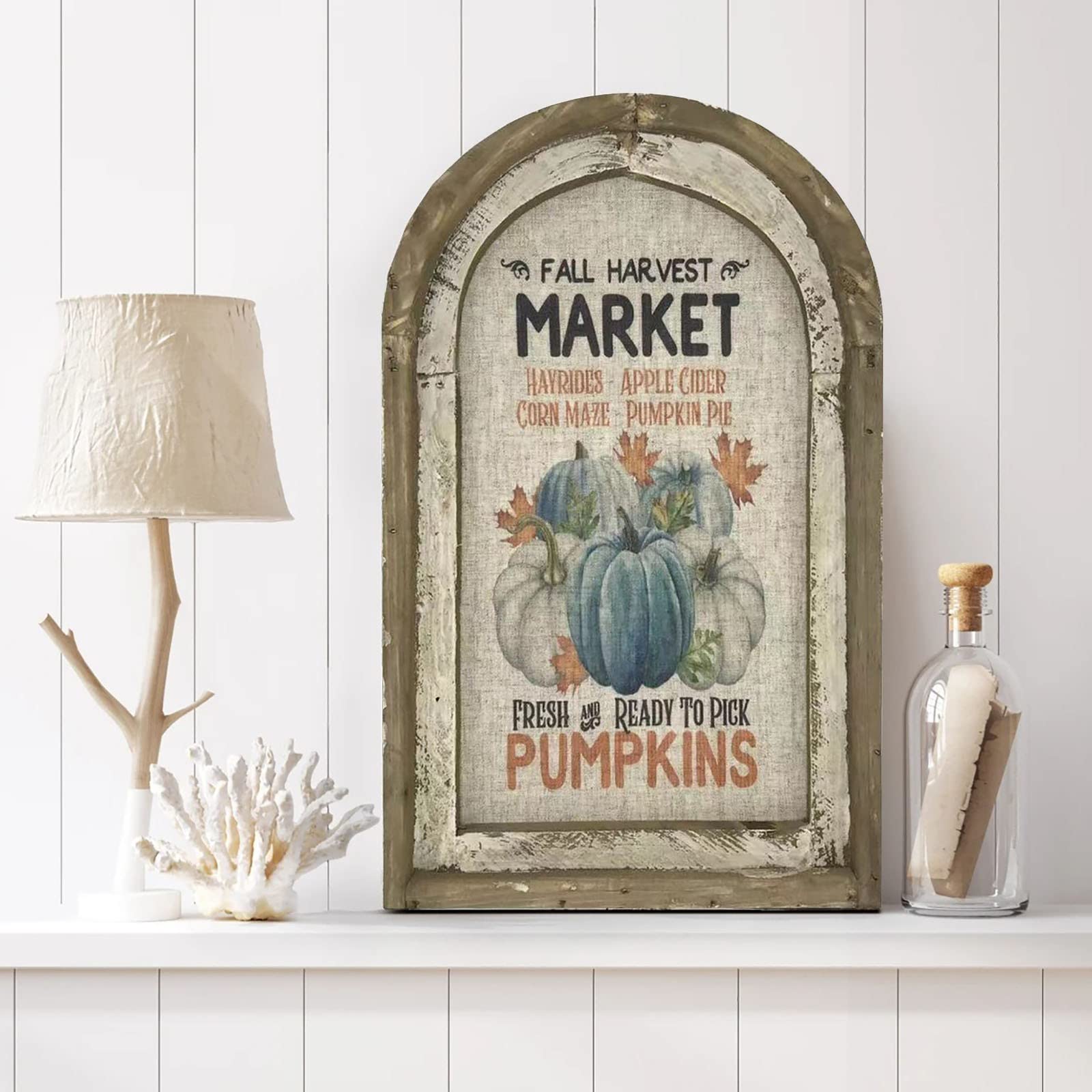 Farmhouse Wall Art Decor - Country Style Canvas Painting for Living Room, Bedroom, Porch - Rustic Home Mural Hanging (Multicolor, One Size) - Perfect for Farmhouse, Cottage & Vintage Interior Design