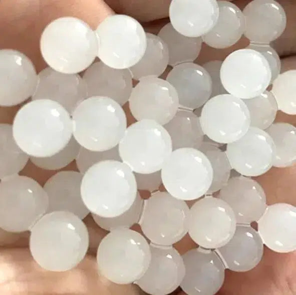 Premium 7-8mm Milky White Hardened Gel Balls for Gel Blaster & Airsoft - High-Performance Water Beads for Outdoor Shooting Games & Tactical Training