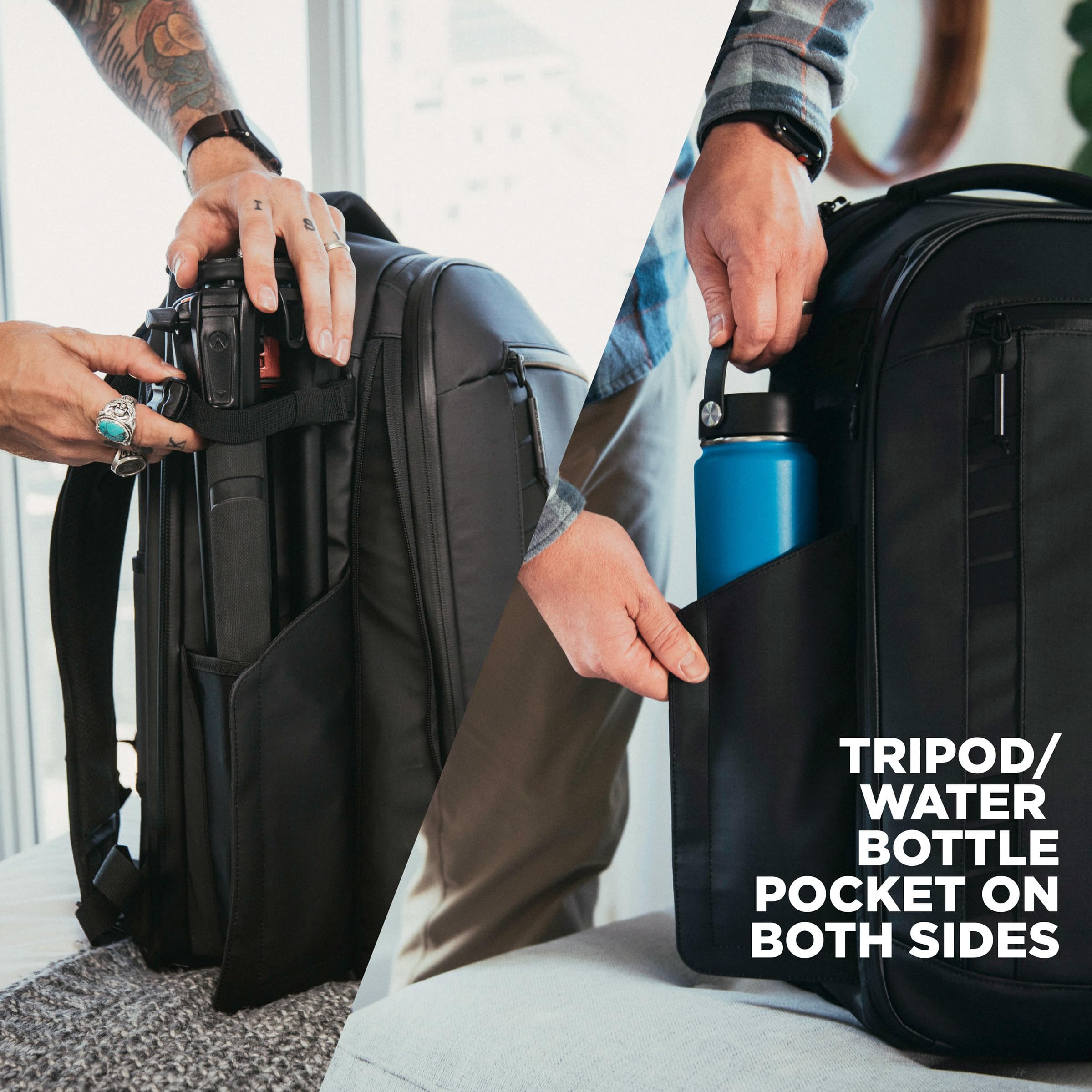 NOMATIC McKinnon Camera Backpack - Professional DSLR Camera Bag for Travel & Photography | Durable Waterproof Camera Pack for Men & Women Photographers | Perfect for Hiking, Air Travel & Outdoor Adventures