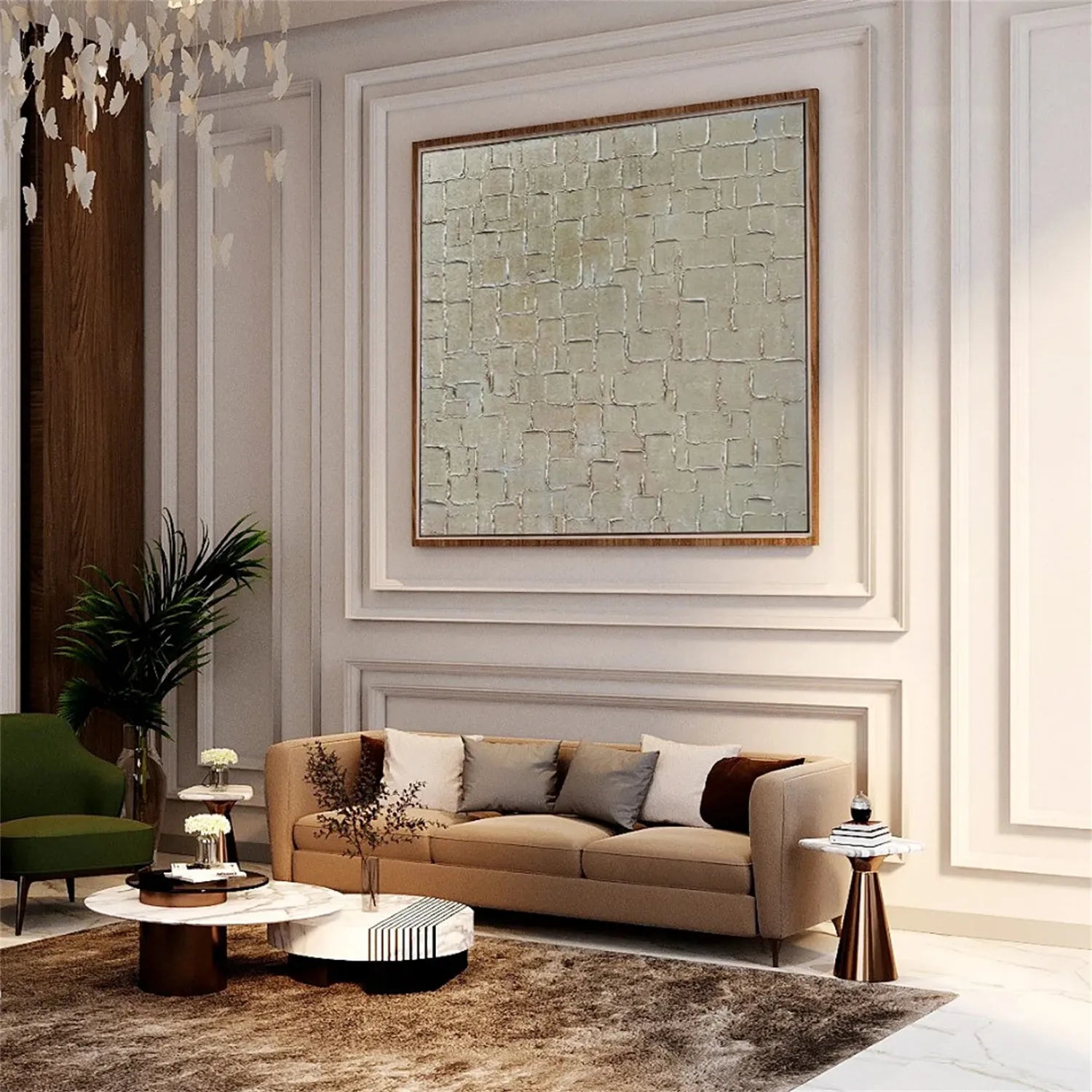 Abstract Tranquility Art Painting #WS164 - Modern Canvas Wall Art for Living Room, Bedroom & Office Decor