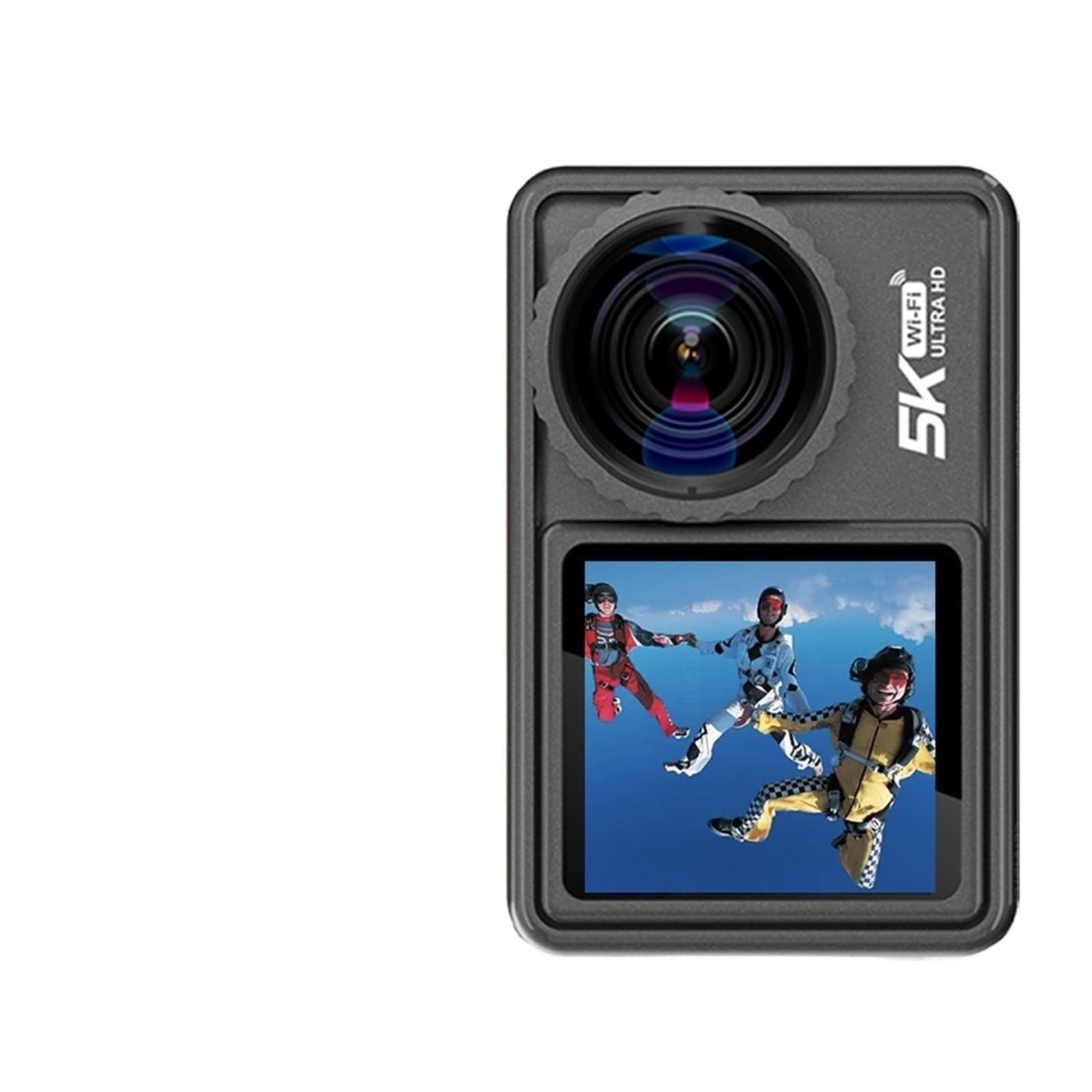48MP 5K Action Camera with Interchangeable Lens & Electronic Stabilizer - MZZYG Video Camera for Vlogging, Sports & Adventure (128GB) - Perfect for Travel, YouTube Content & Outdoor Activities
