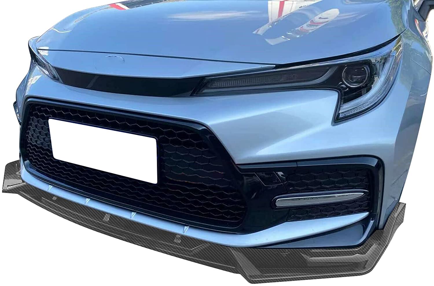 2020-2022 Toyota Corolla SE/XSE Front Lip Spoiler - 3PC Combat Style Body Kit for Sedan | Aggressive Look & Enhanced Aerodynamics | Perfect for Street Racing & Car Shows