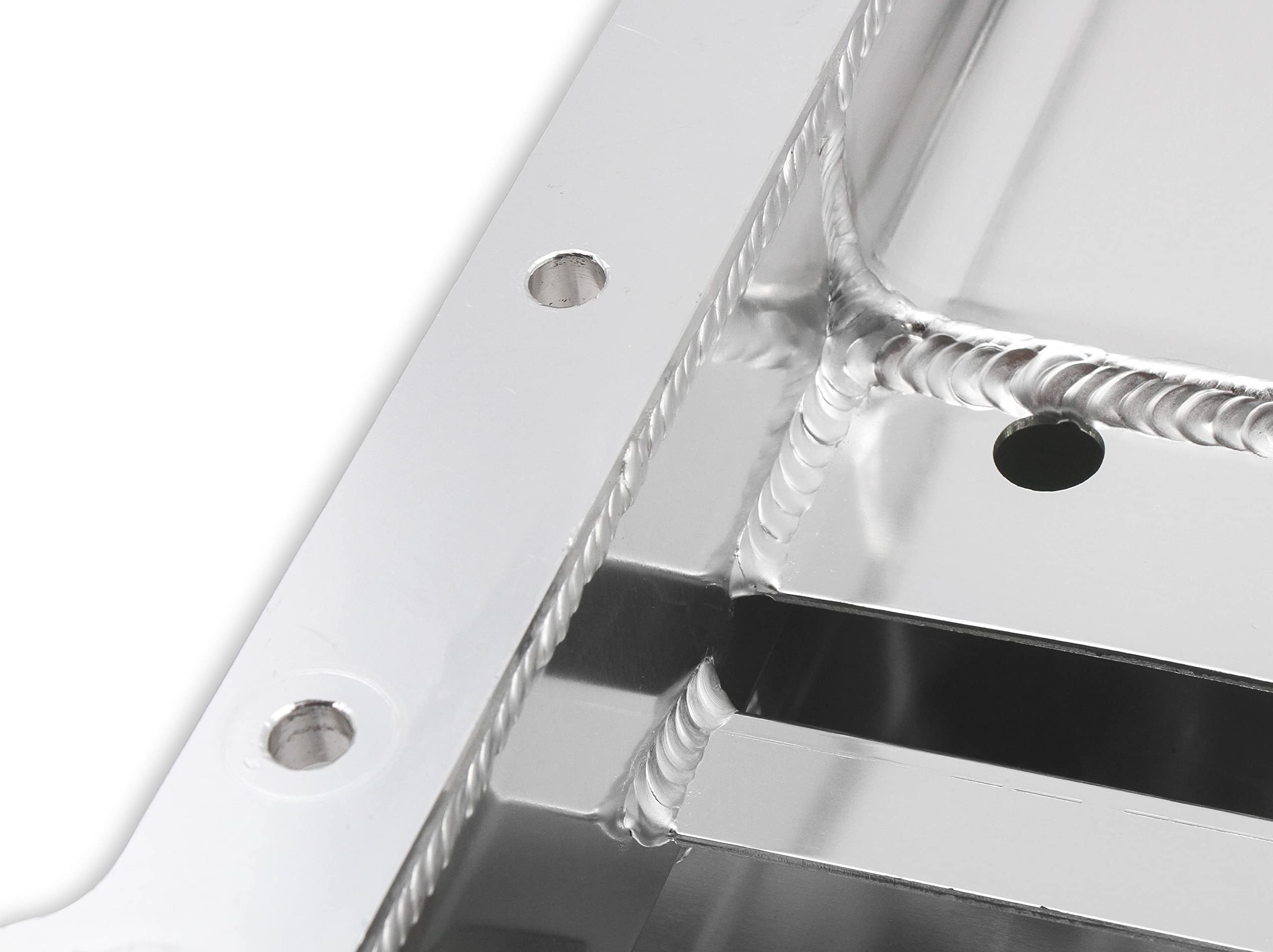 Weiand 5045WND Fabricated Oil Pan Kit - High Performance Aluminum Oil Pan for Chevy Small Block Engines - Perfect for Street Rods, Hot Rods & Racing Applications