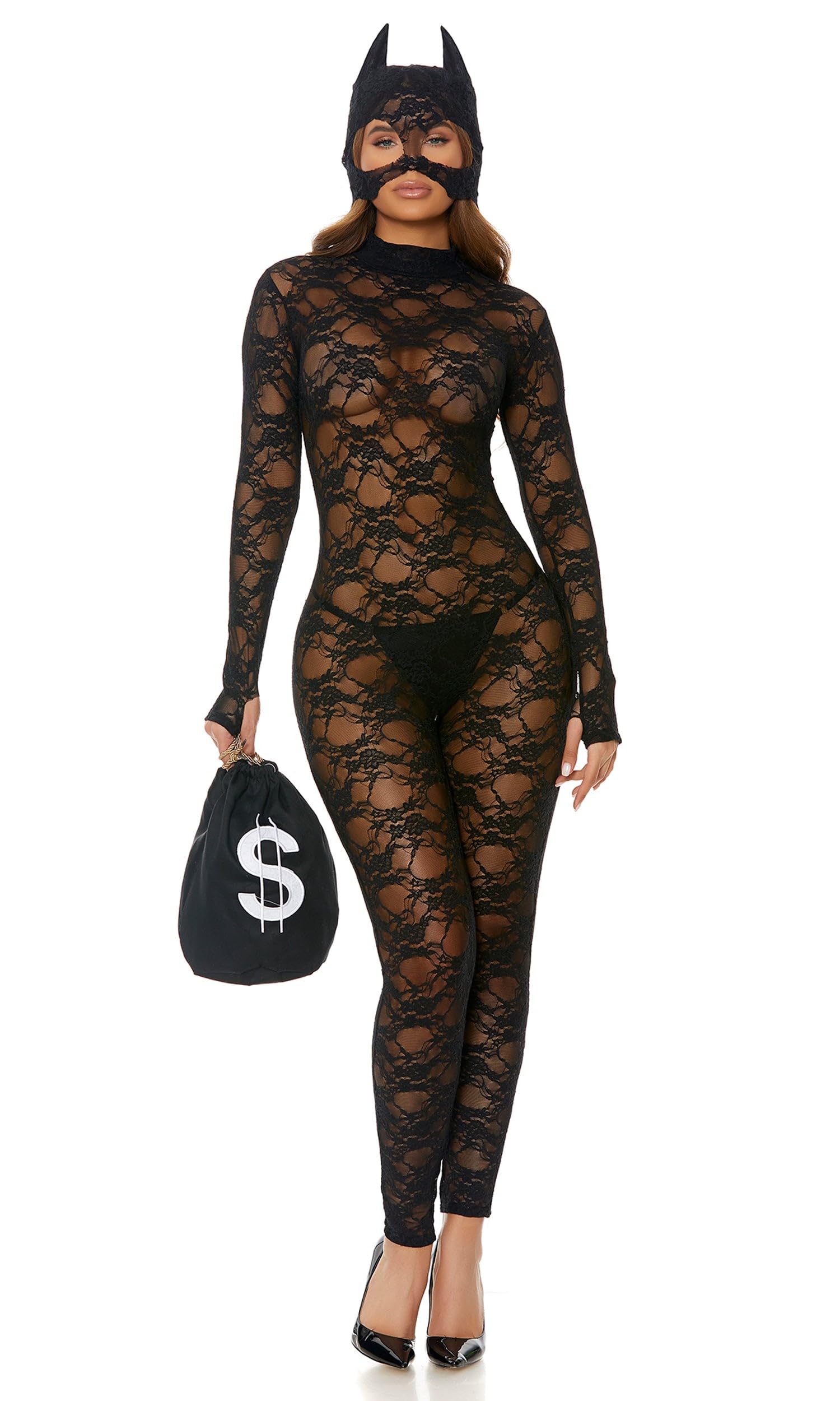 Sexy Cat Burglar Costume for Women - Playful & Flirty Forplay Outfit - Perfect for Halloween, Cosplay & Themed Parties