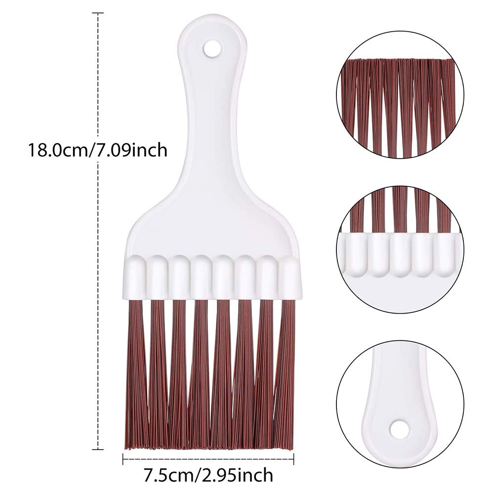 4-Piece Stainless Steel AC Condenser Fin Comb Set - Refrigerator Coil Cleaner Brush & Evaporator Radiator Repair Tool for HVAC Maintenance (Perfect for Home, RV & Commercial AC Units)