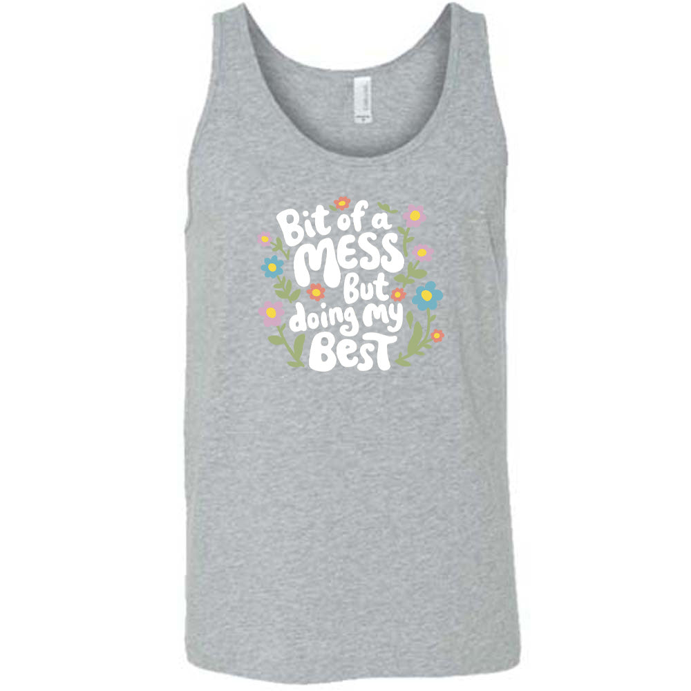 Funny Unisex Slogan T-Shirt - 'Bit of a Mess, But Doing My Best' Casual Comfort Tee for Everyday Wear | Perfect for Work, School & Relaxing at Home